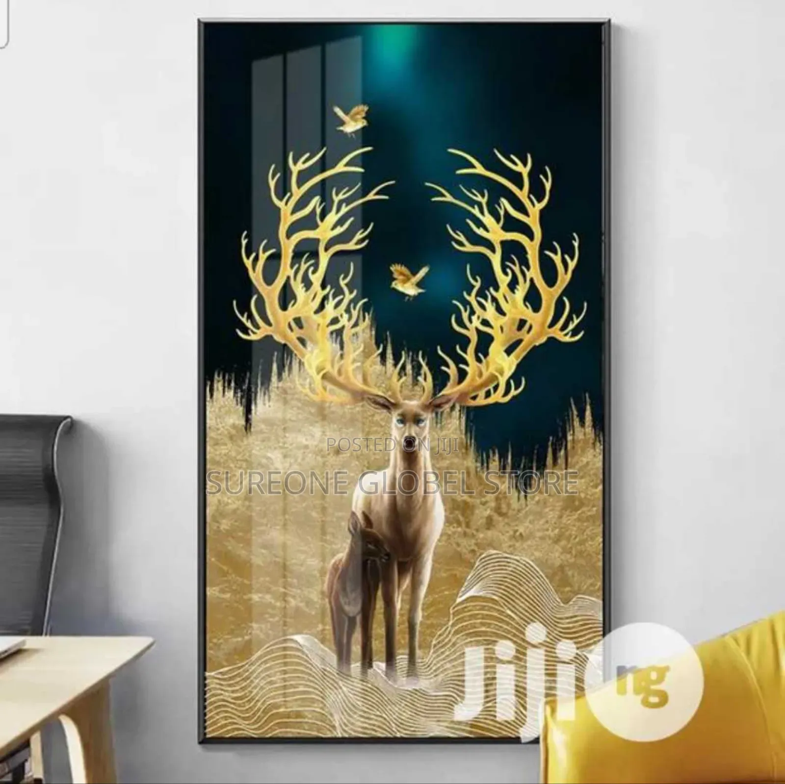 Golden Deer Painting