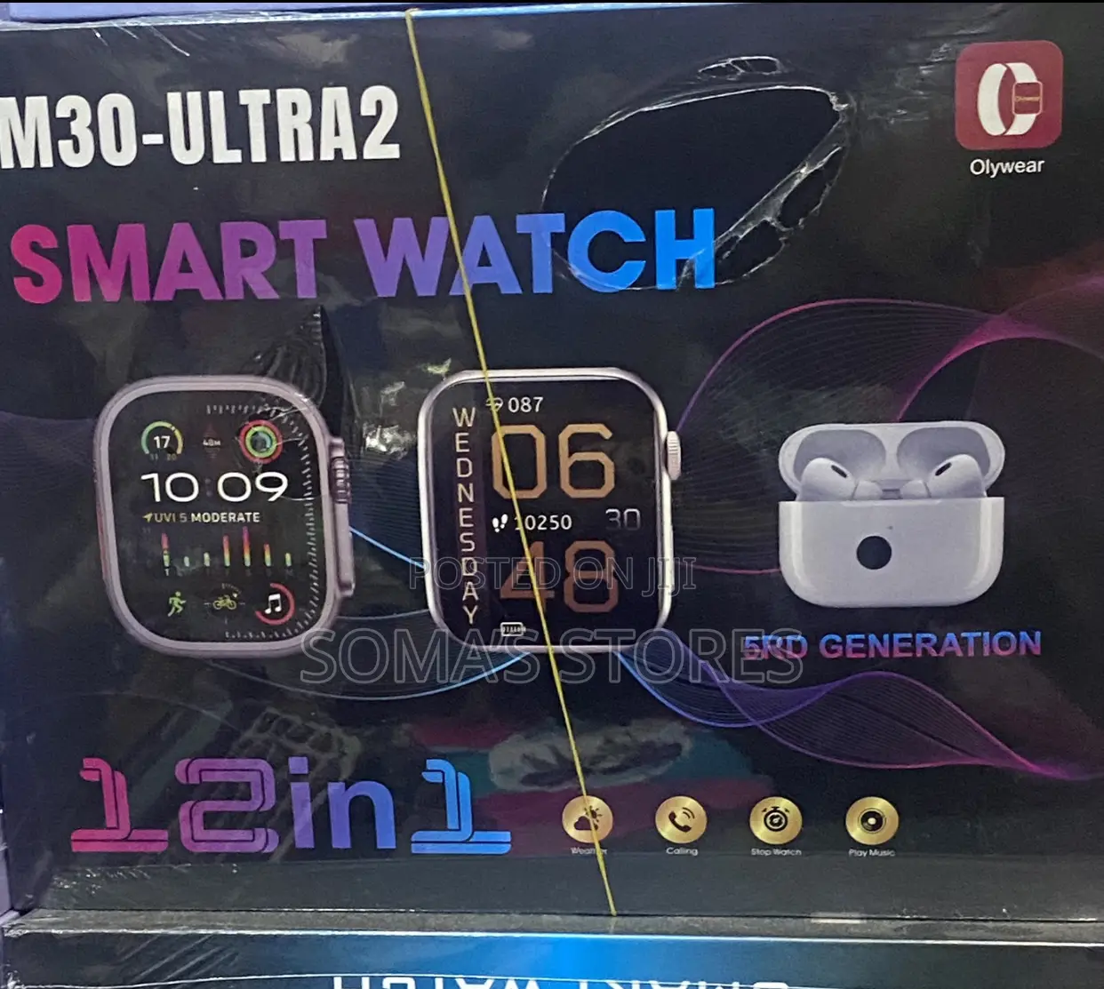 12 In 1 Smart Watch With Earbuds