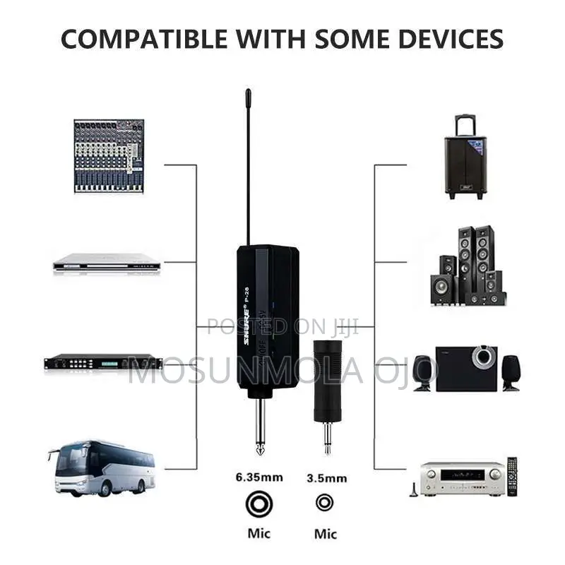 Bomge Generic Wireless Handheld Microphone System