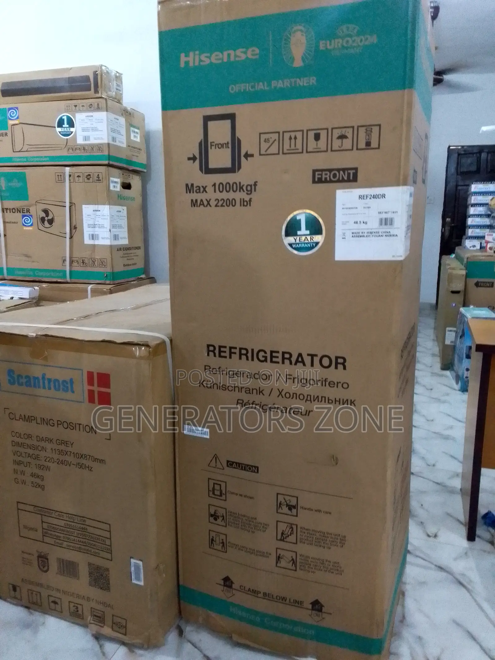 New-in Low Noise Bottom Freezer Hisense Refrigerator