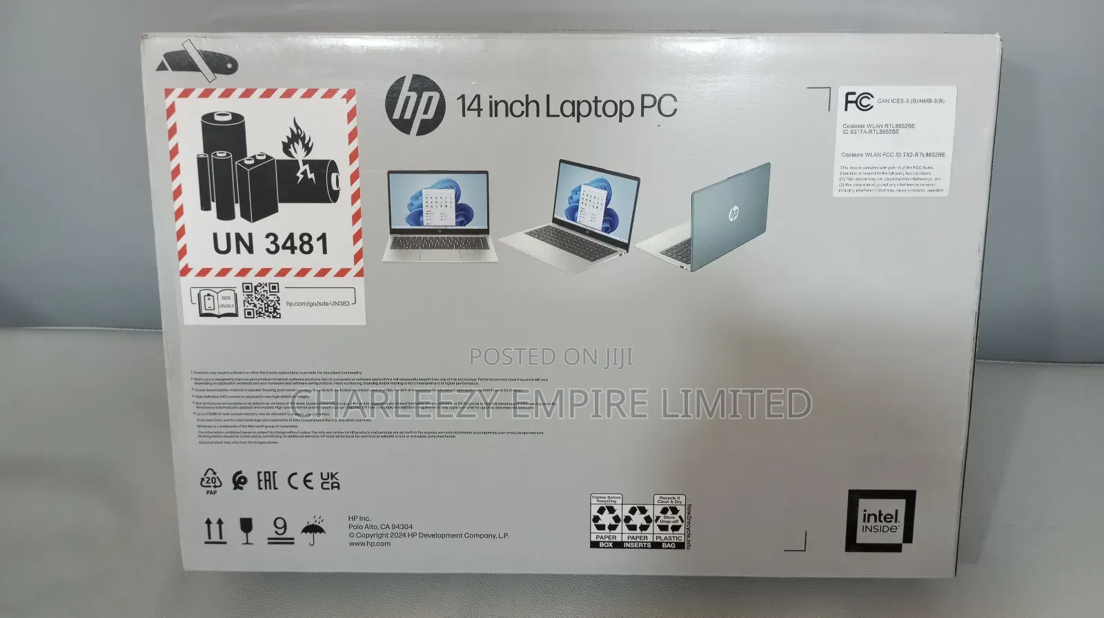 New Laptop HP 14-Dq1025cl 8GB Intel Core I3 SSD 256GB