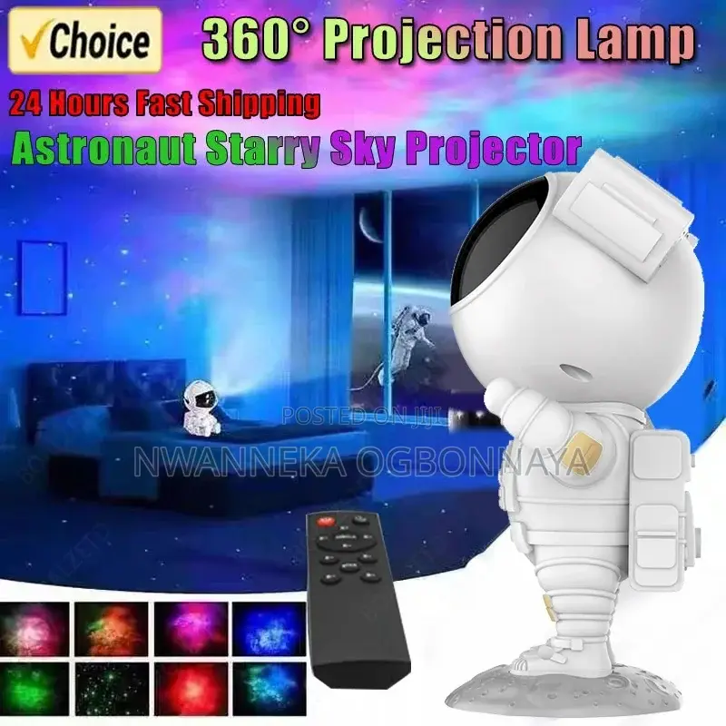 Astronaut Galaxy Star Projector Starry Night Light