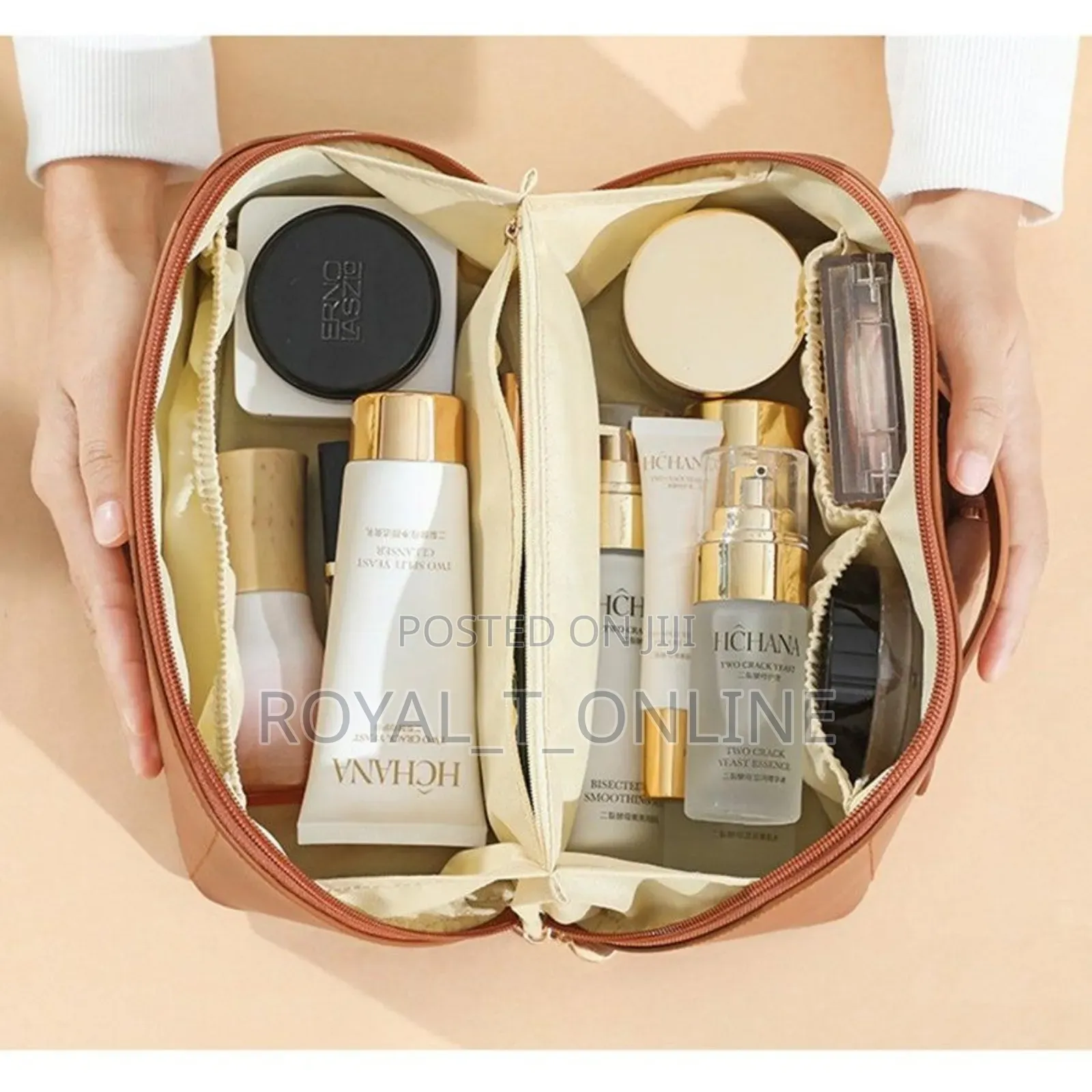 Leather Makeup Purse in Abuja. Spacious Makeup Purse