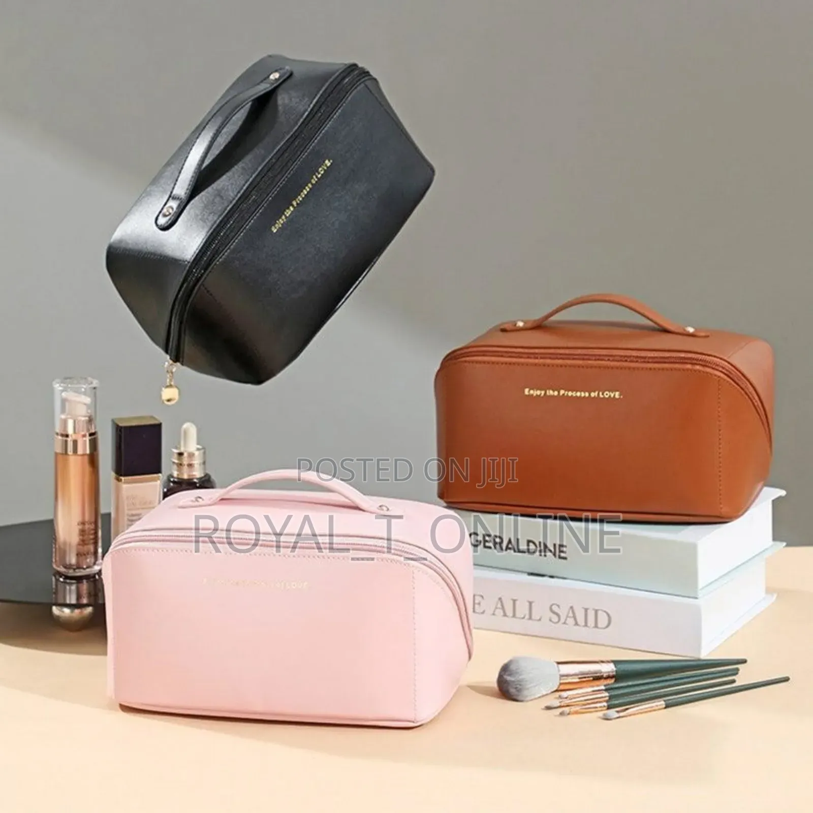 Leather Makeup Purse in Abuja. Spacious Makeup Purse