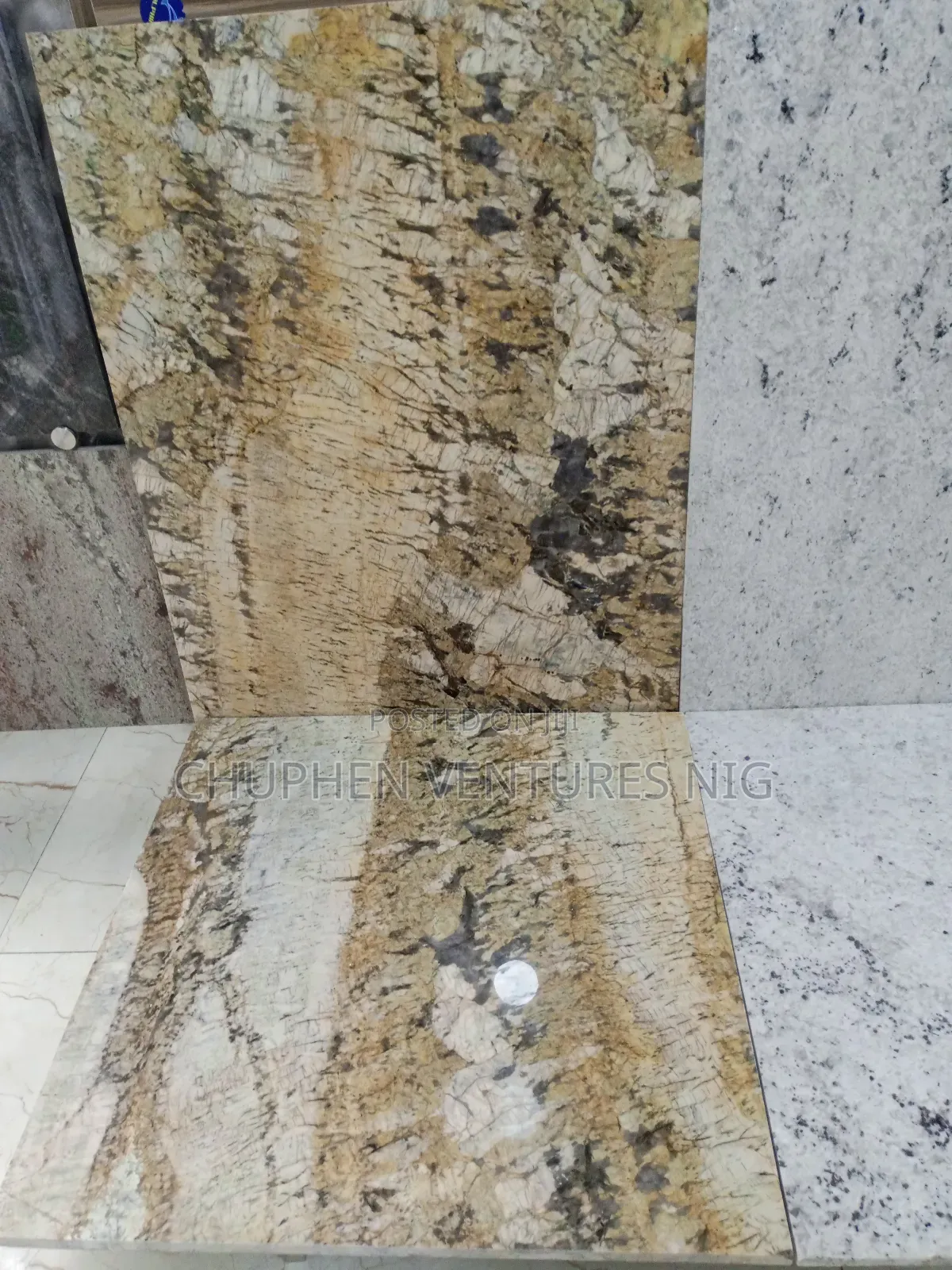 20mm Tick Granite Floor Tiles for Hotels and Royal Castles.