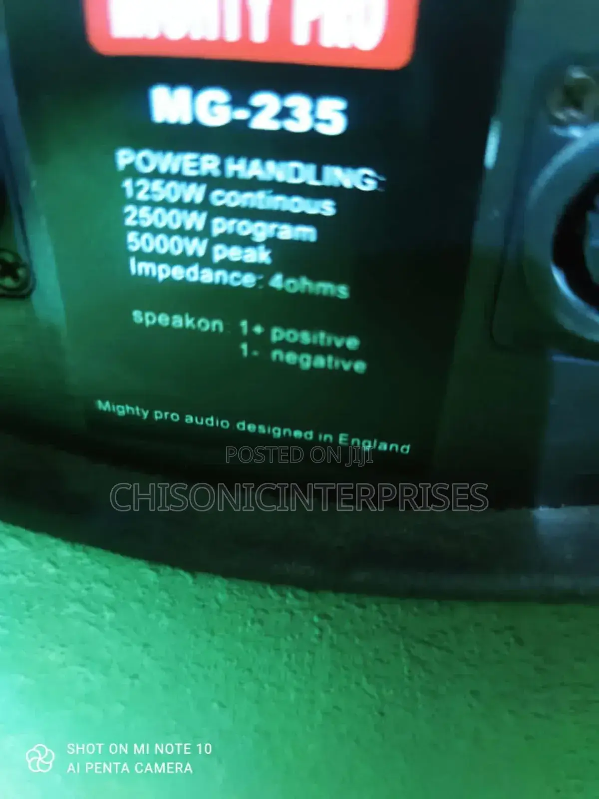 Might Pro Audio Full Range Speaker MG 235