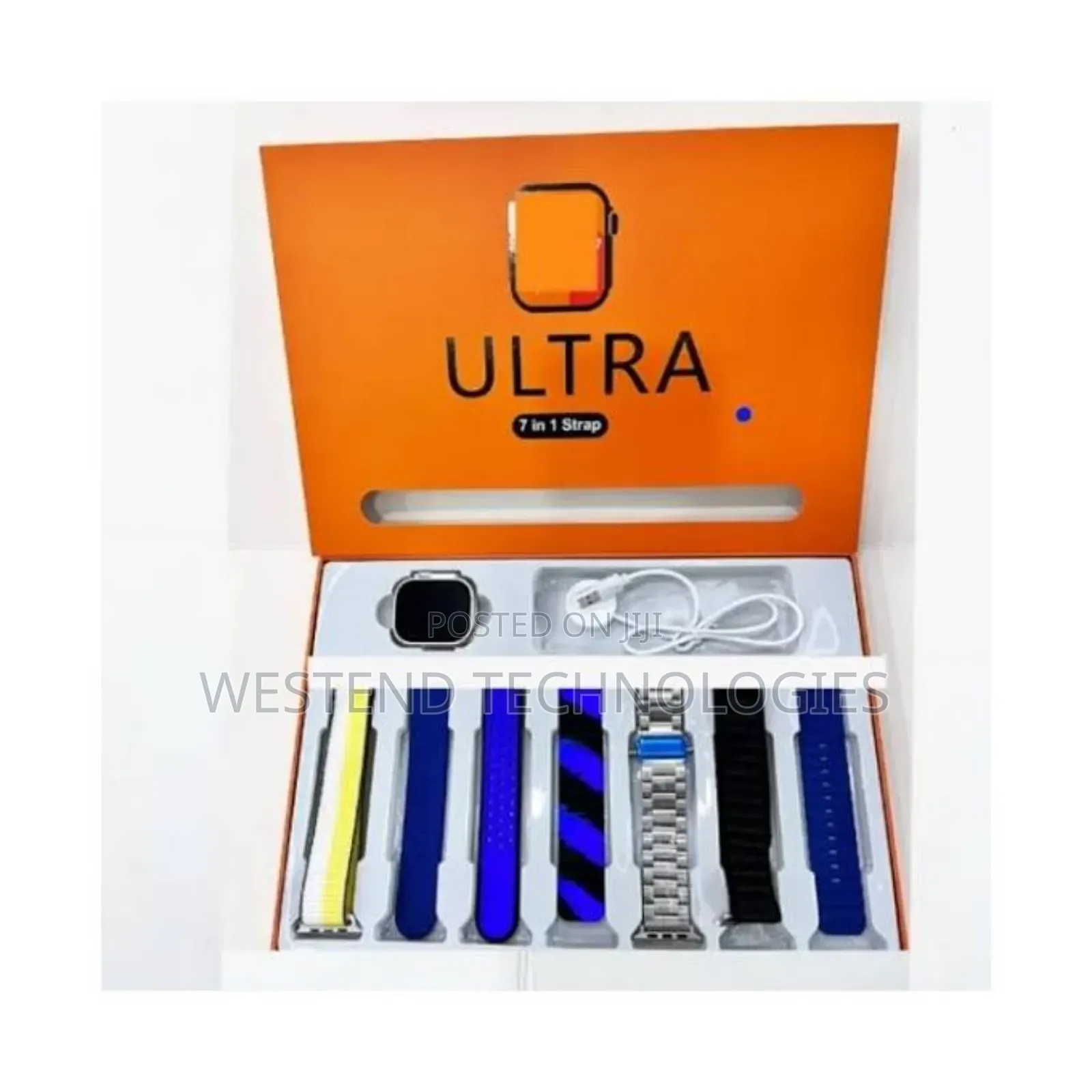 Ultra 8 Smart Watch With 7in1 Strap GPS NFC