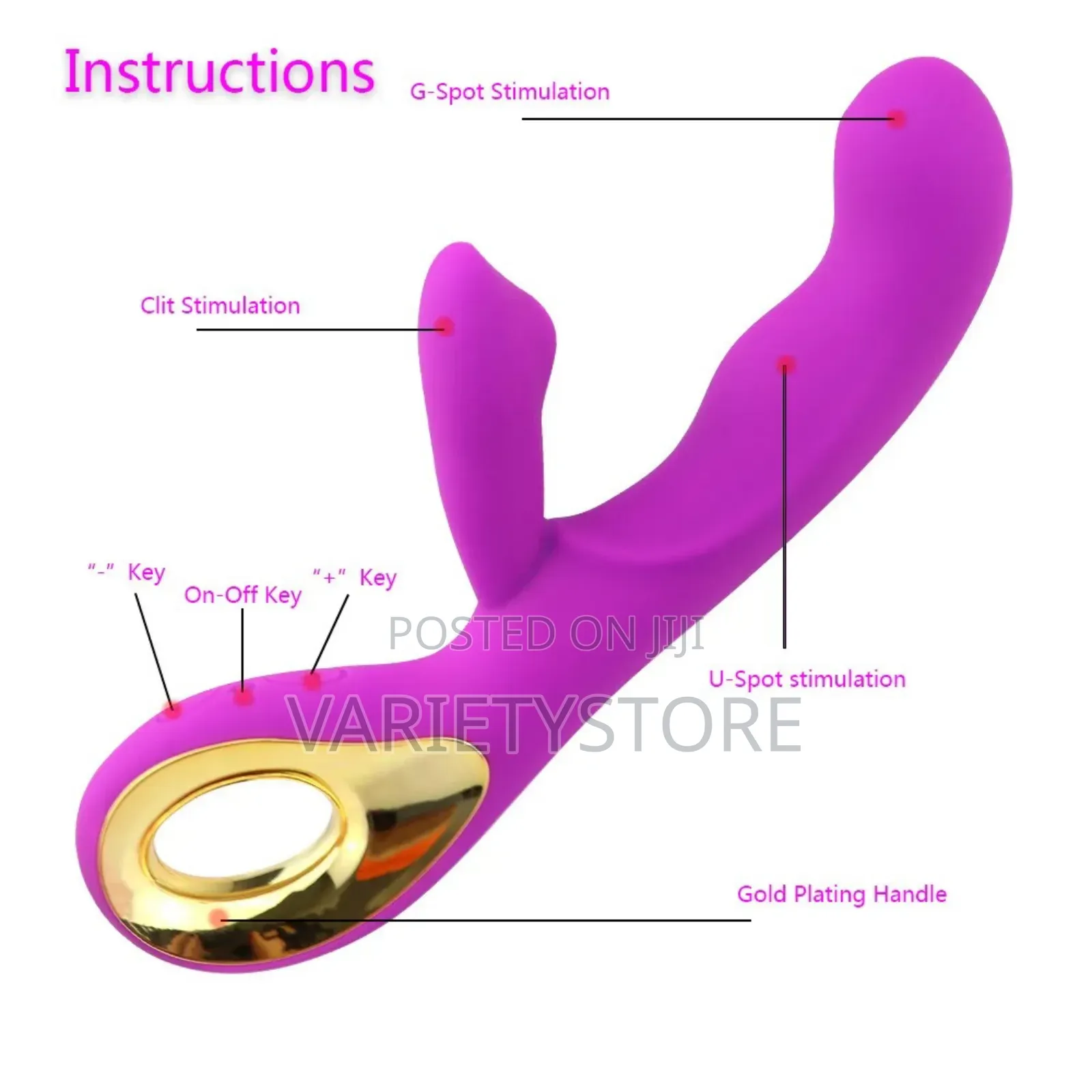 10 Modes Dildo Rabbit Vibrator Sex Toys for Women