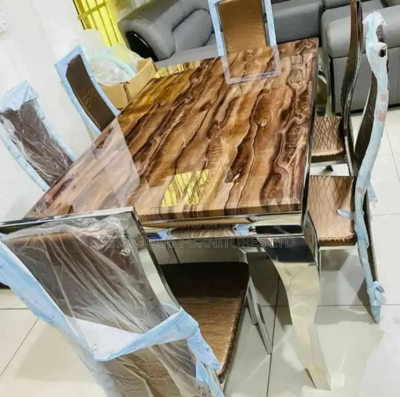 6 Seater Pure Marble Dining