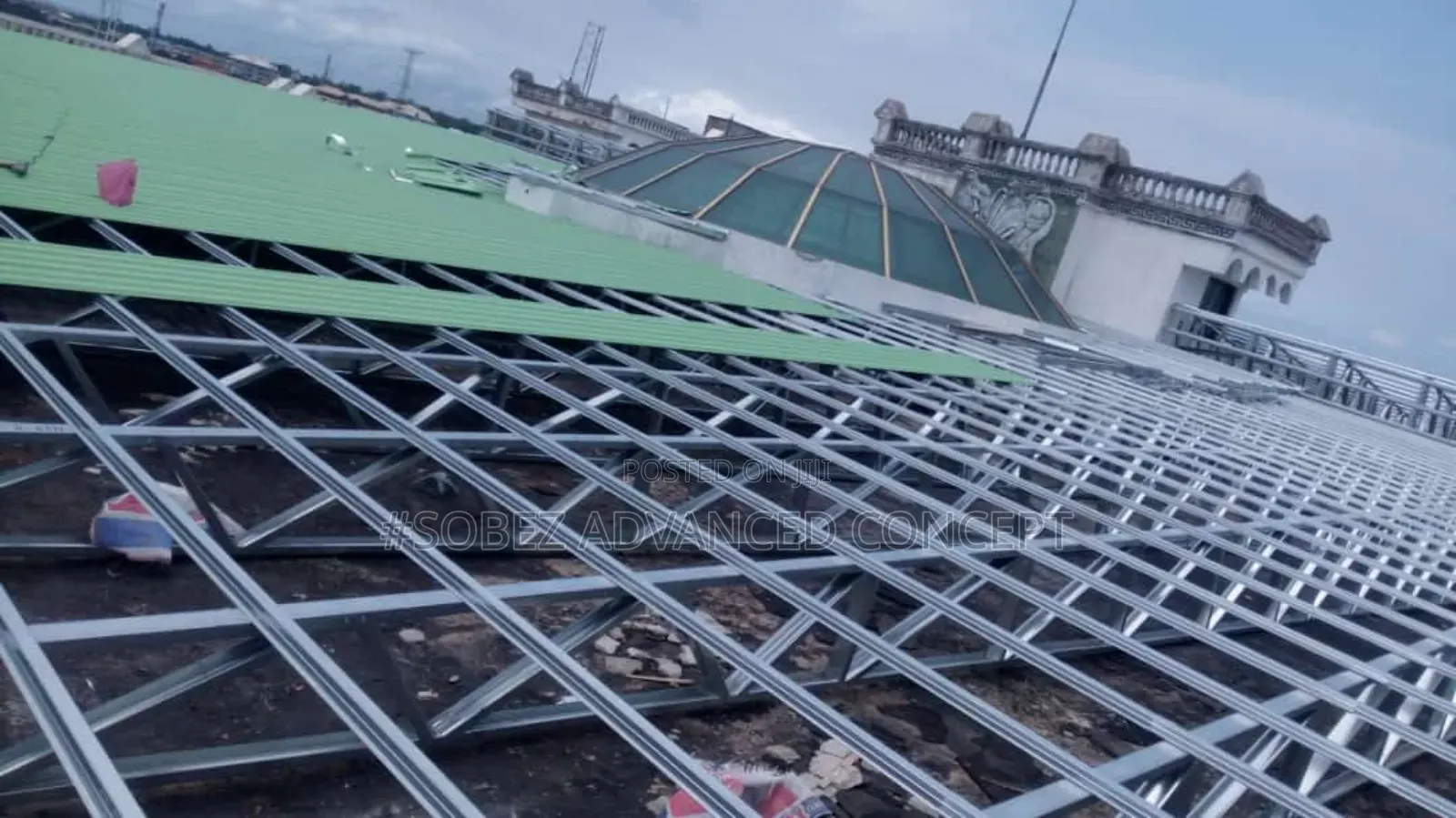 Flat Bed Iron Cladding Roofing