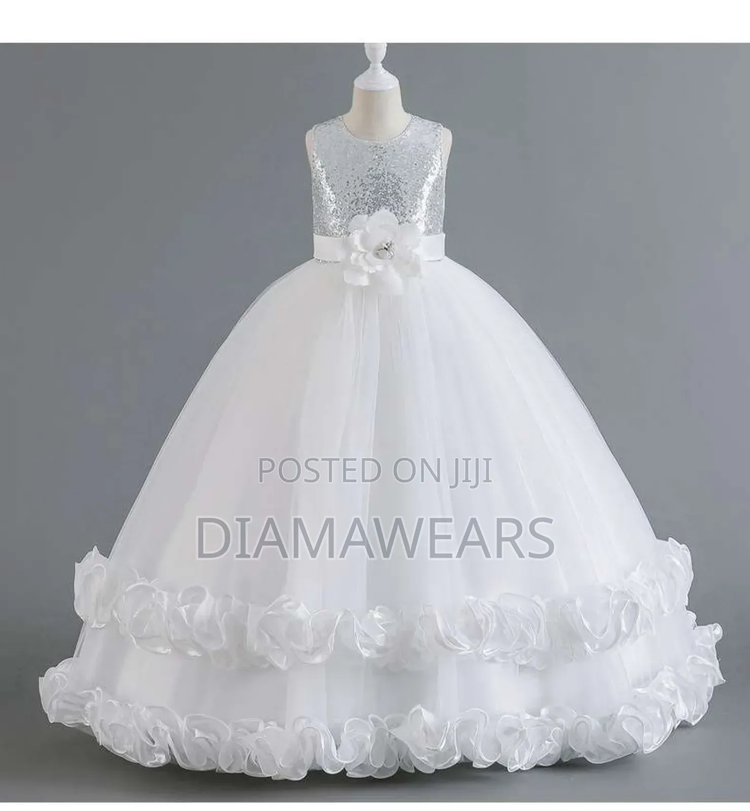 White Children Ball Gown