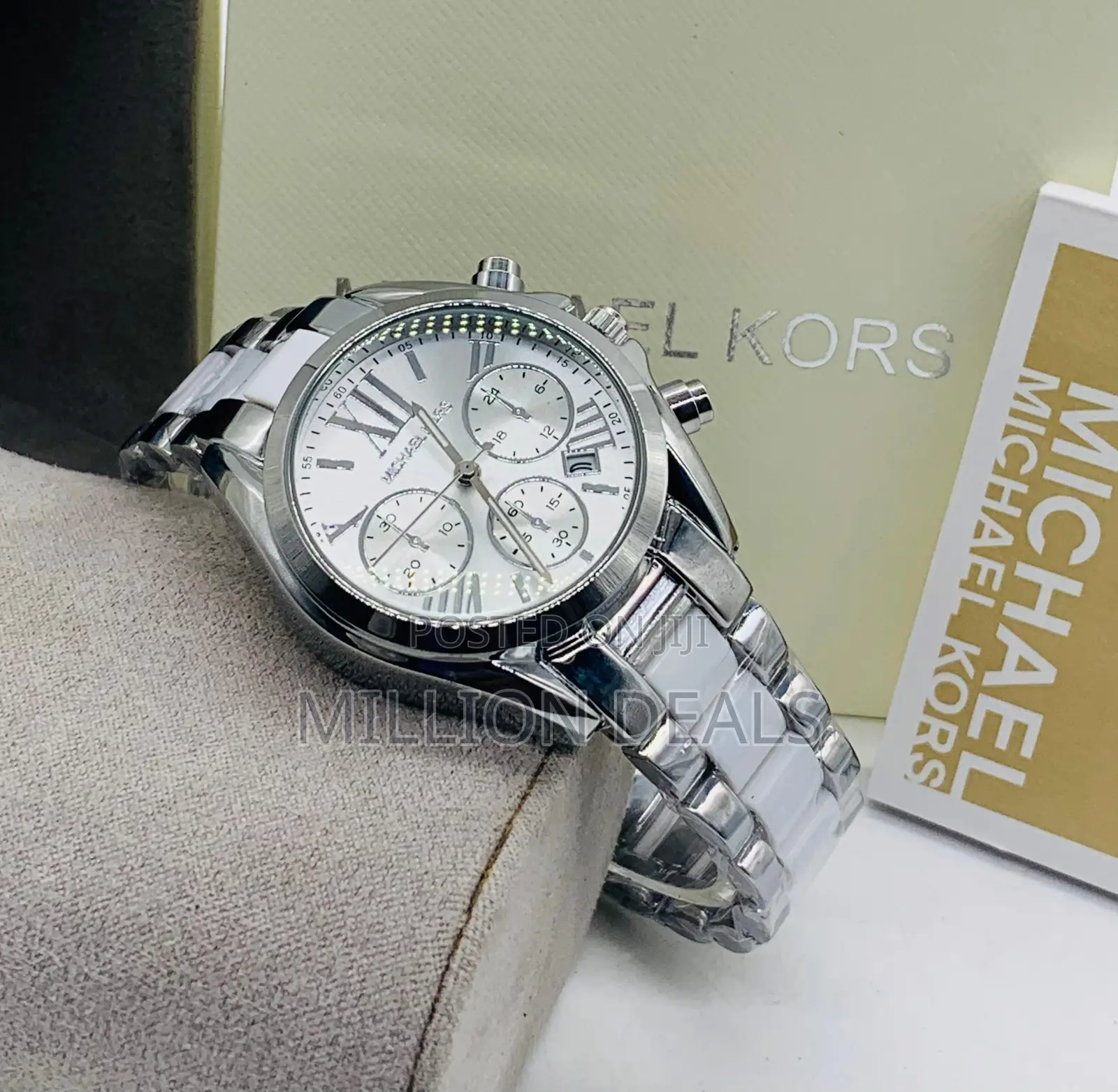 Polished Stainless Steel Women’S Wrist Watch