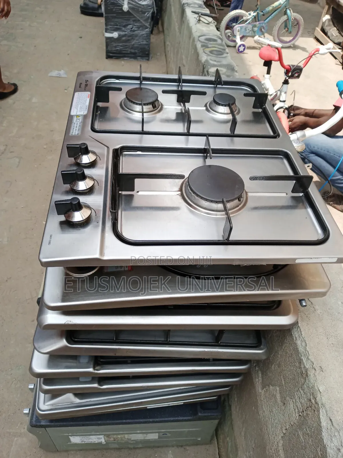 Uk Used 3burners Stainless Gas Cooker