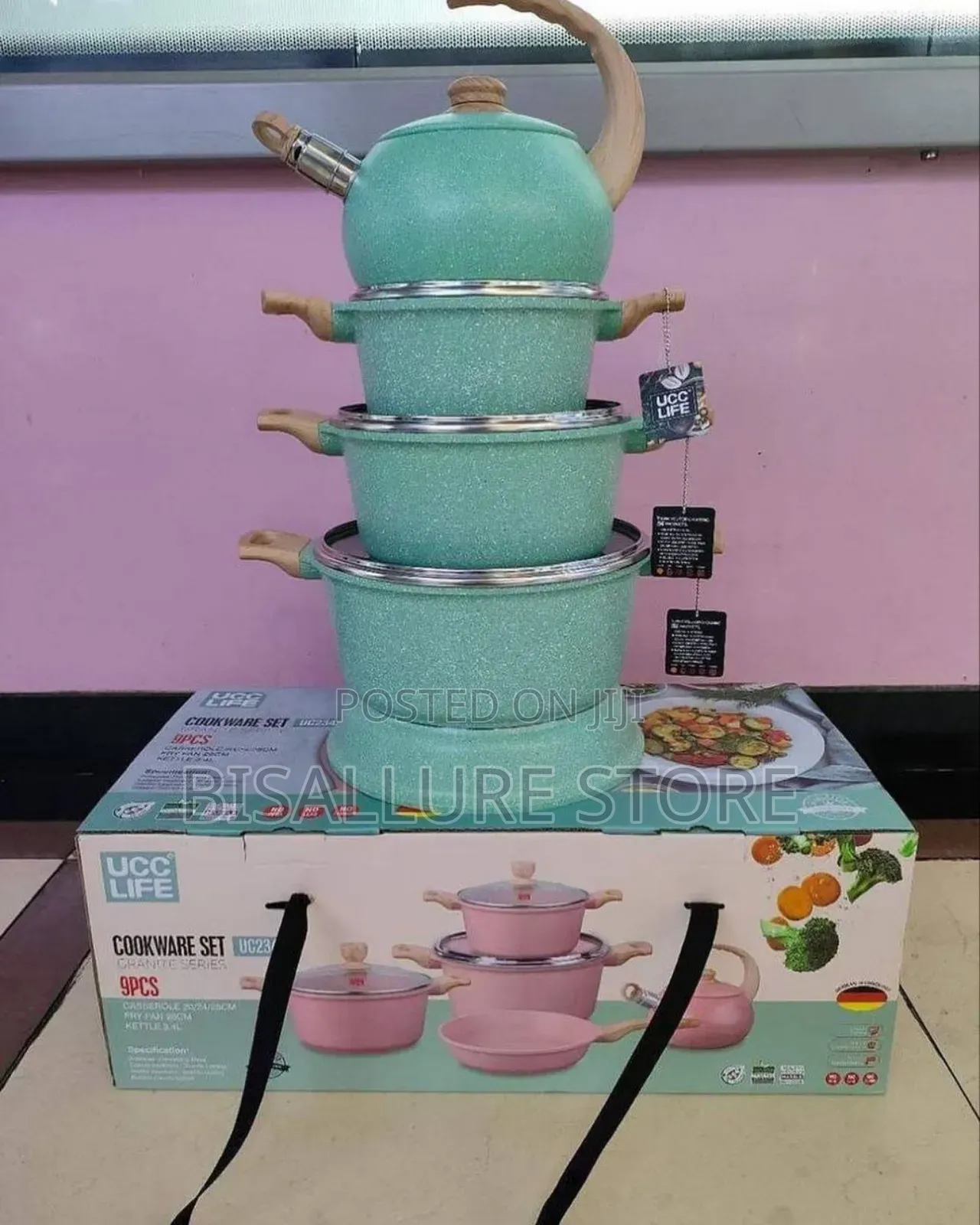 9pcs Ucc Pot With Kettle