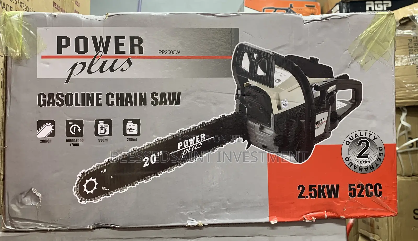 Powerplus Gasoline Chainsaw Machine 2500w 20”
