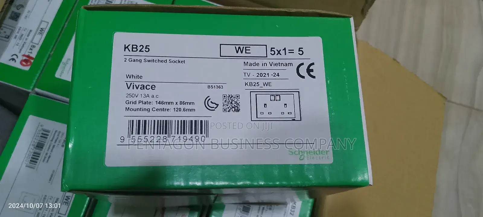 13ahms Double Wall Socket Switch