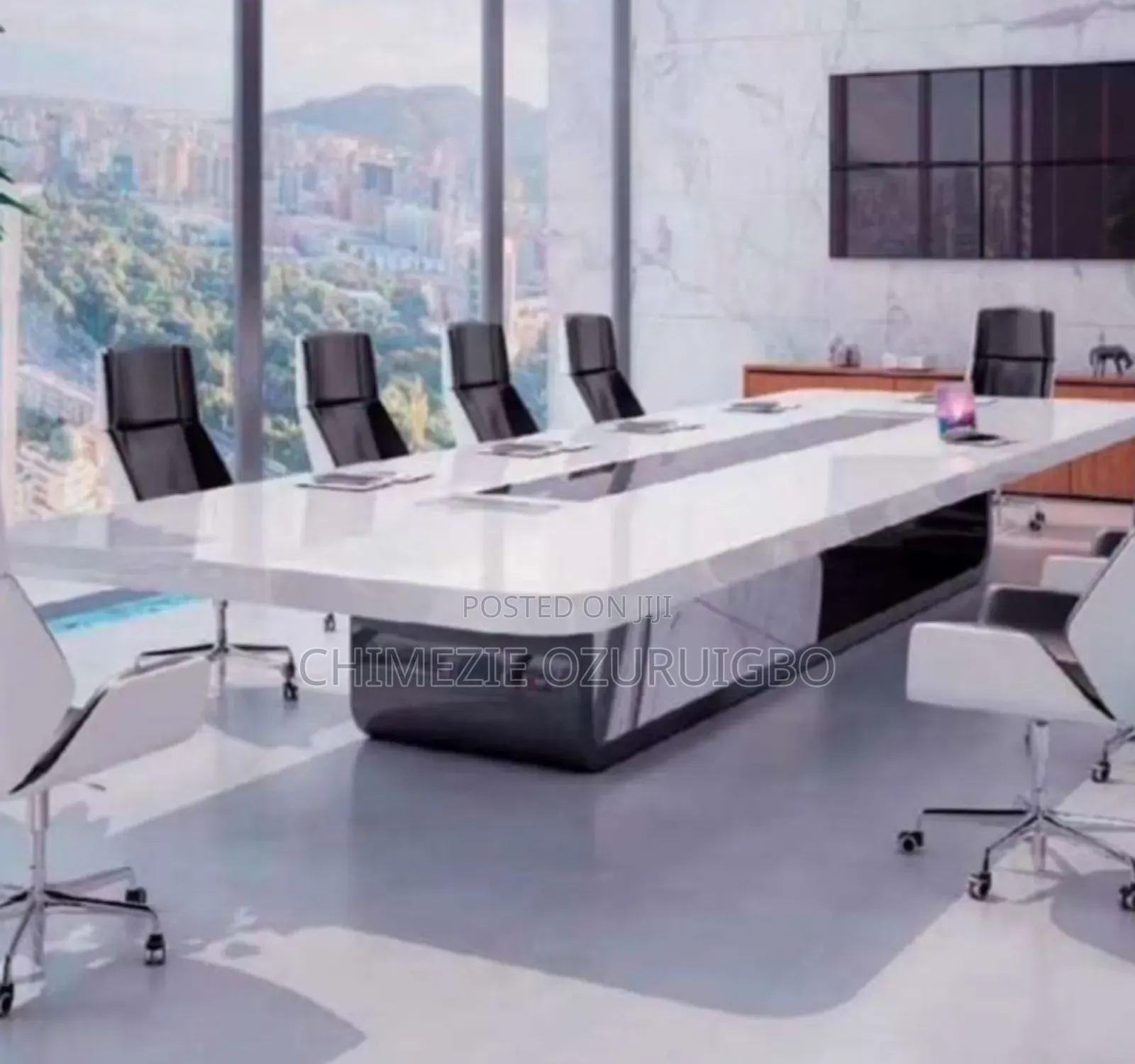 4.8 Meters White Executive Conference/Boardroom Table
