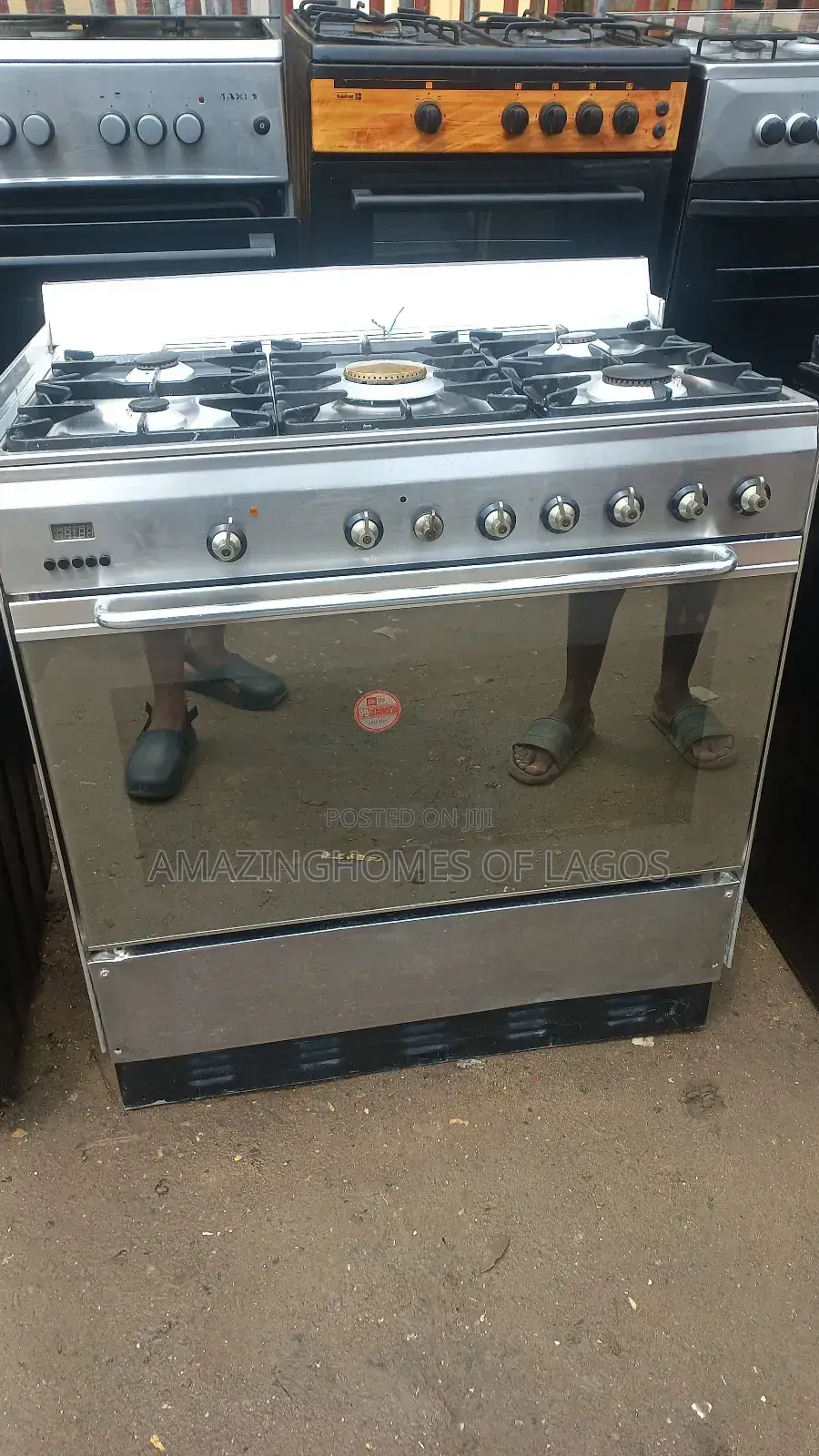 5 Burners German Standard Standing Gas Cooker