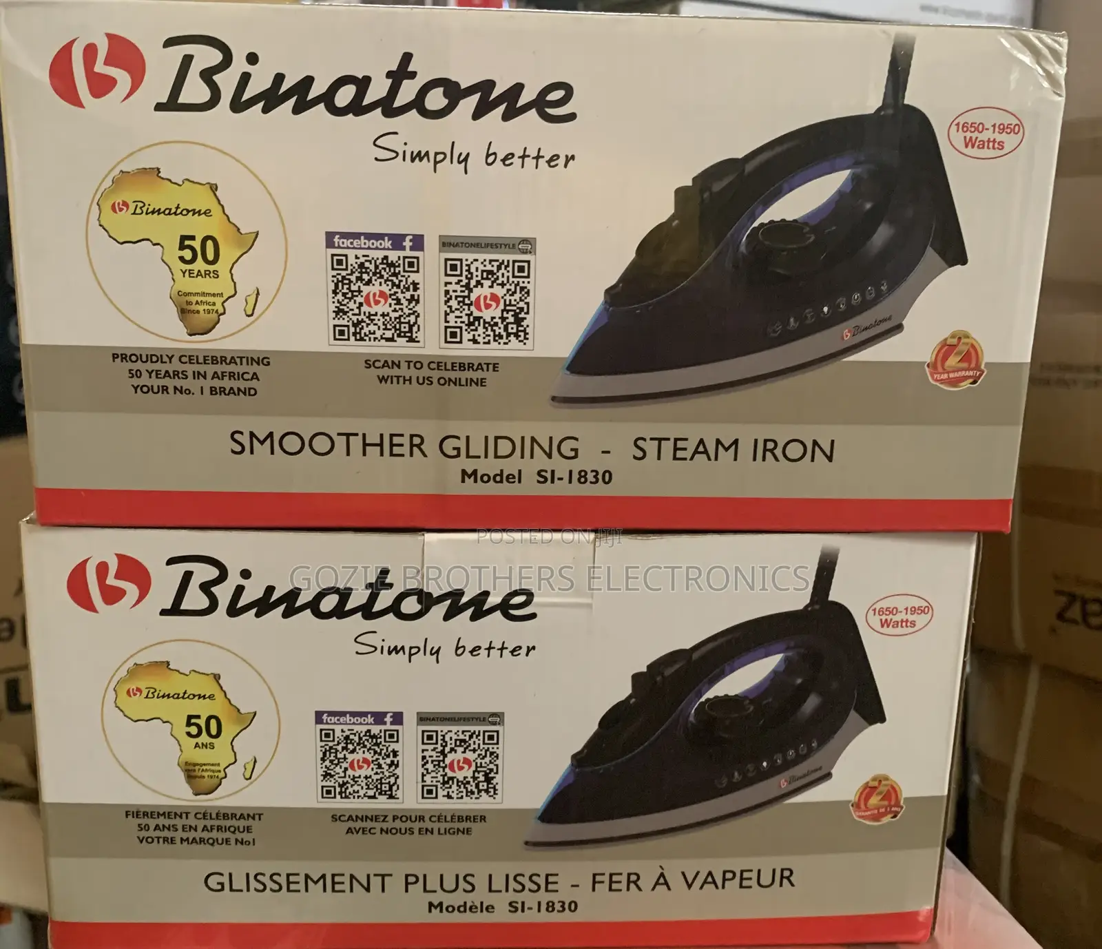 Binatone Steam Pressing Iron Si-1830