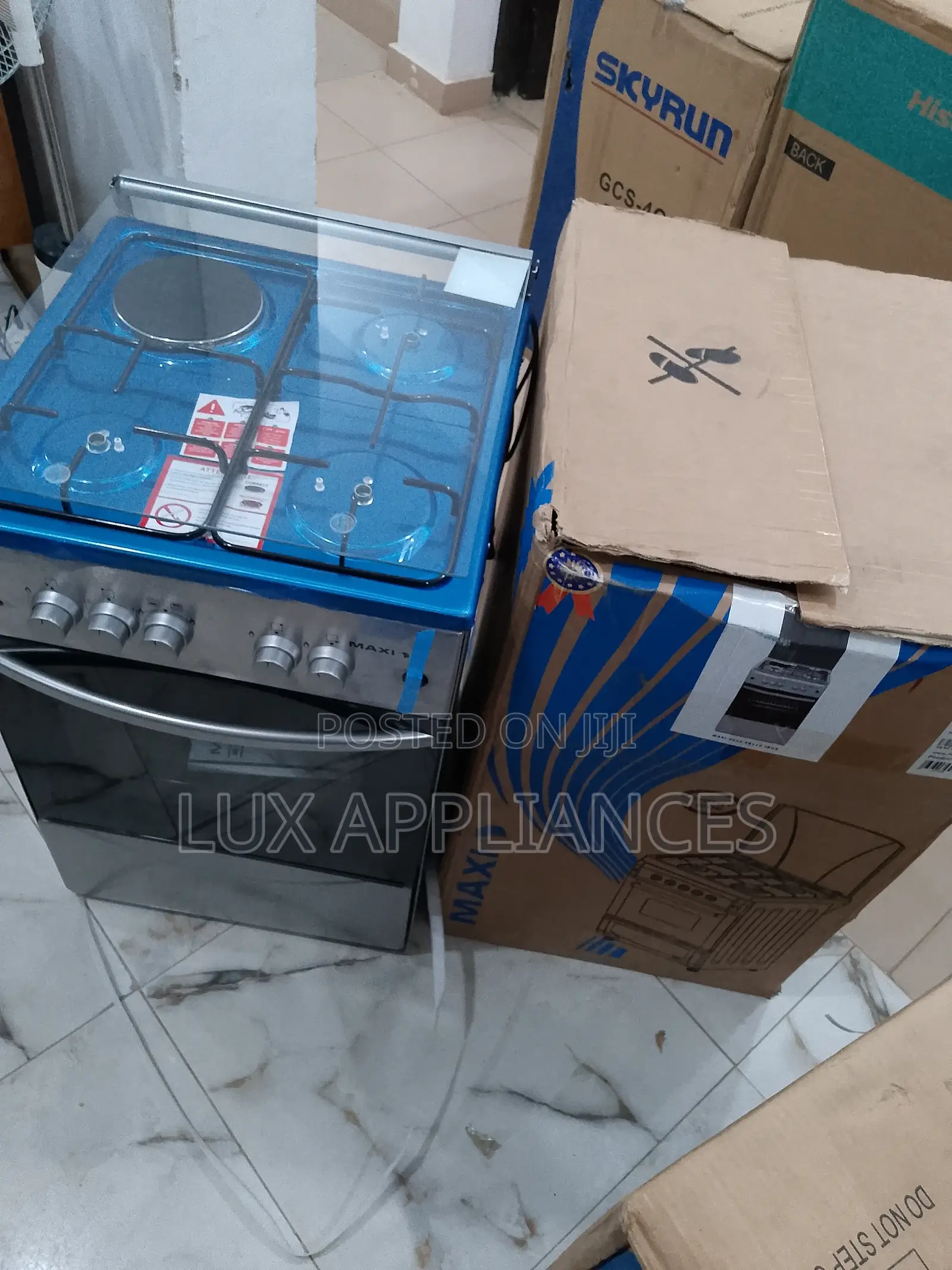 3 Burner Gas 1hot Plate and Oven Maxi Quality Product