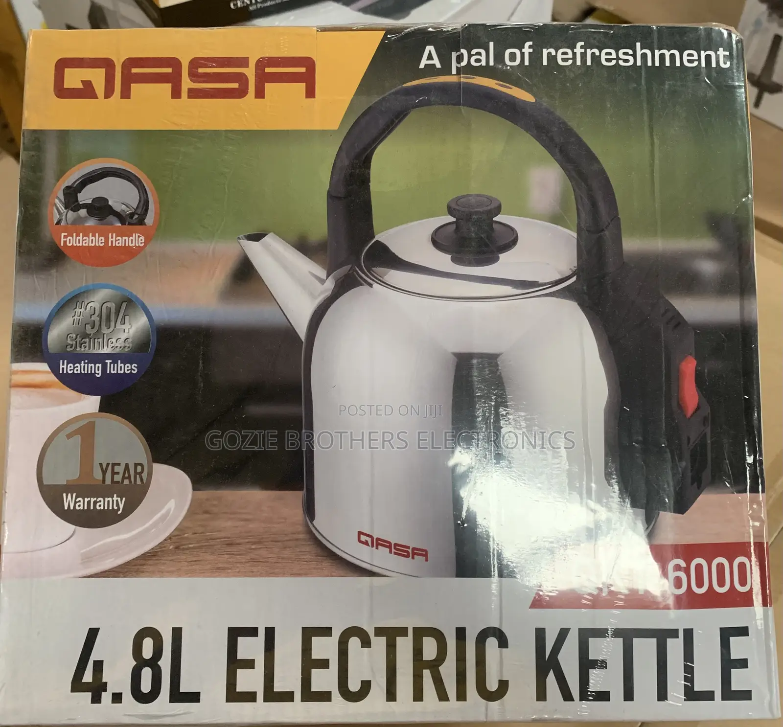 QASA Electric Kettle 4.8 Liters
