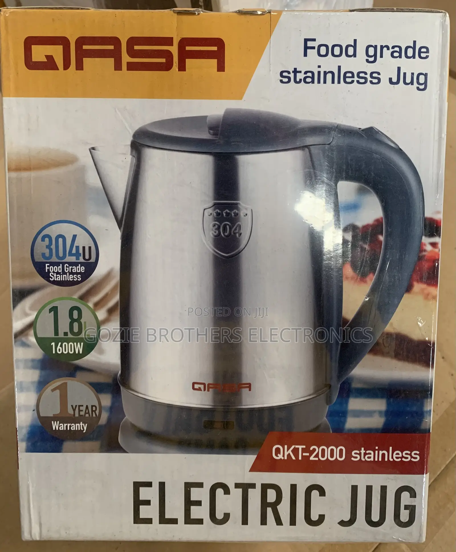 QASA 1.8 Liters Electric Jug