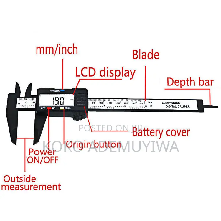 150mm 6 Inch LCD Digital Electronic Vernier Caliper