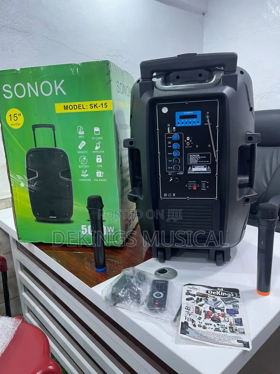 Sonok 15 Inches Pa System Bluetooth Speaker