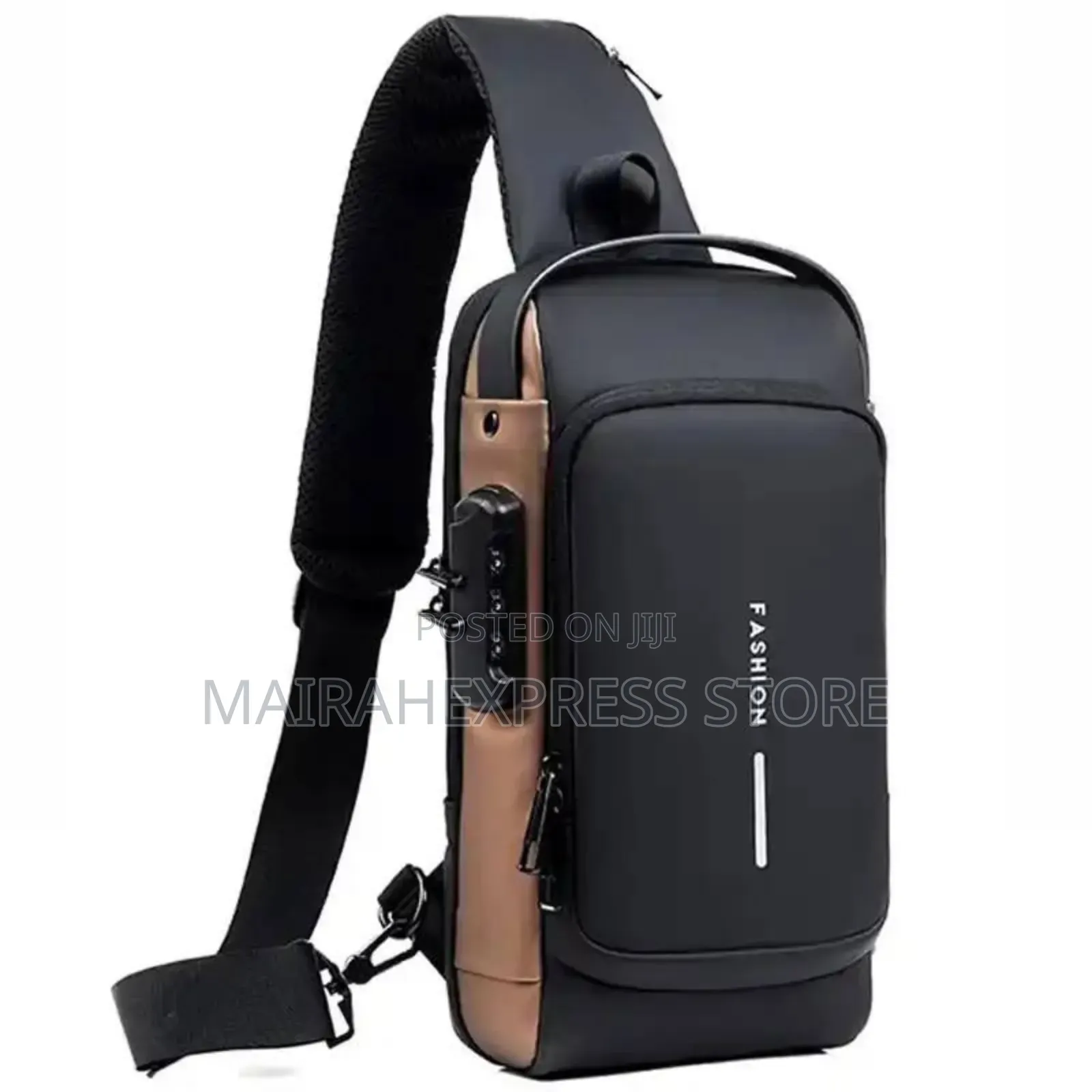 Men's Multifunction Anti-Theft USB Charging Shoulder Bag