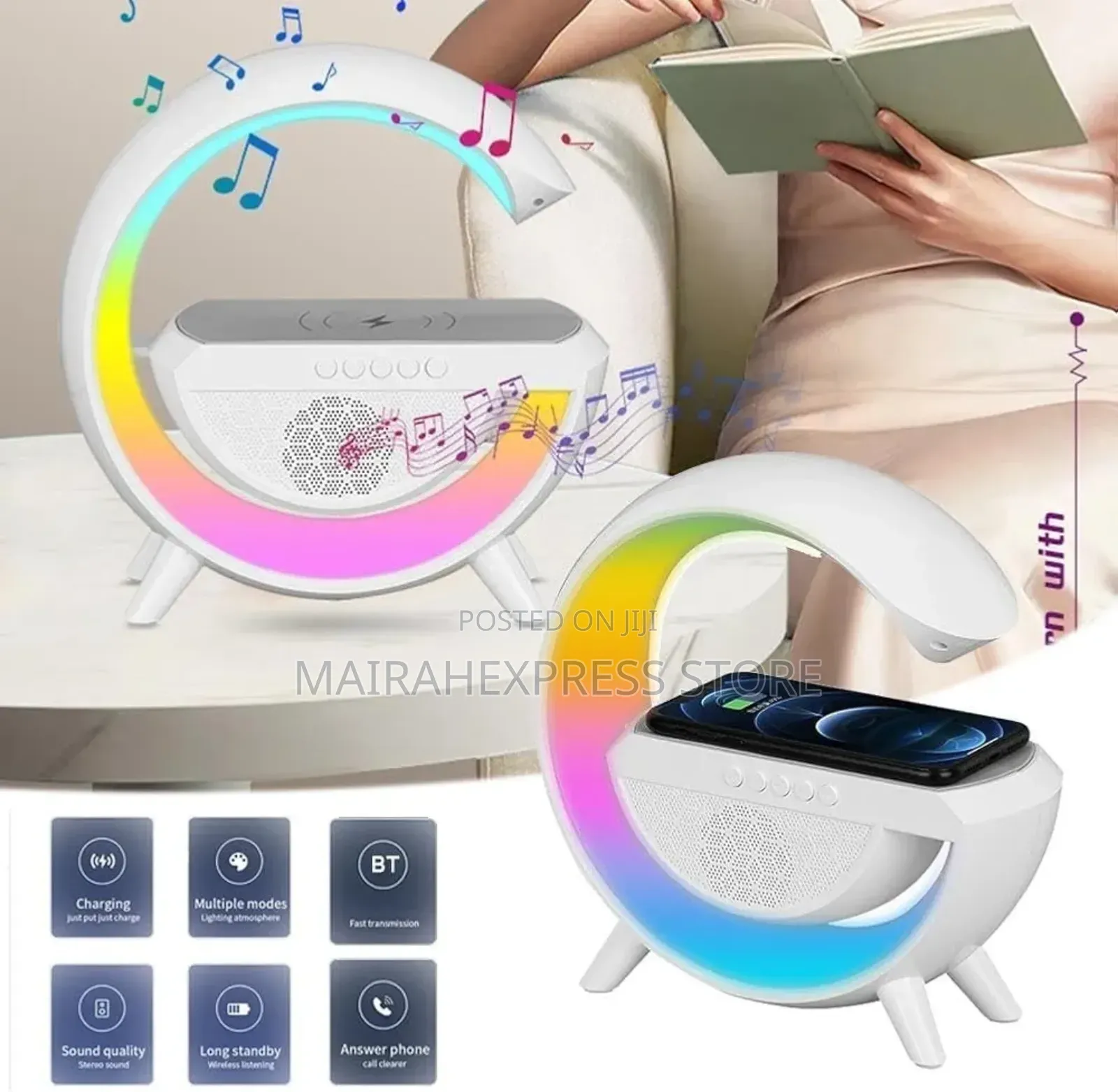 G-Shape Multifunctional Google Speaker Wireless Charger SPKR
