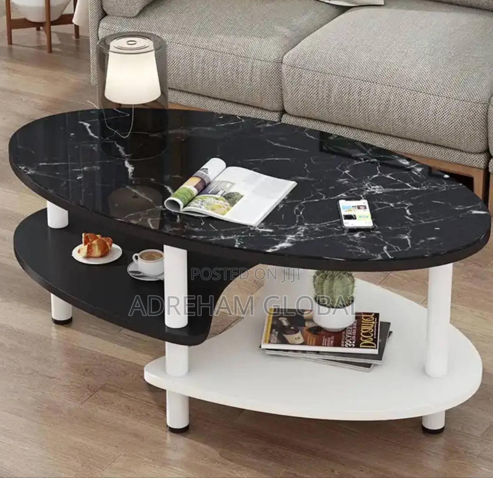 Double Layer Living Room Center Table, 120cm