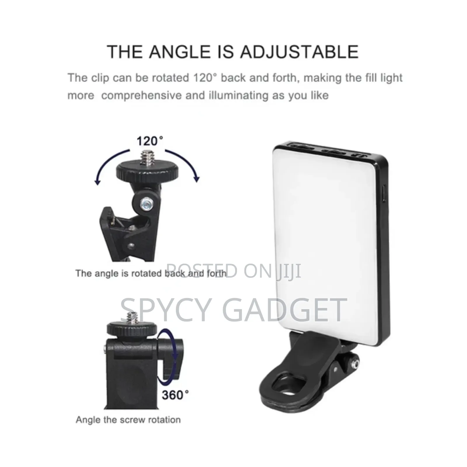 Mini Clip-on Mobile Phone LED Selfie Light 120 LED