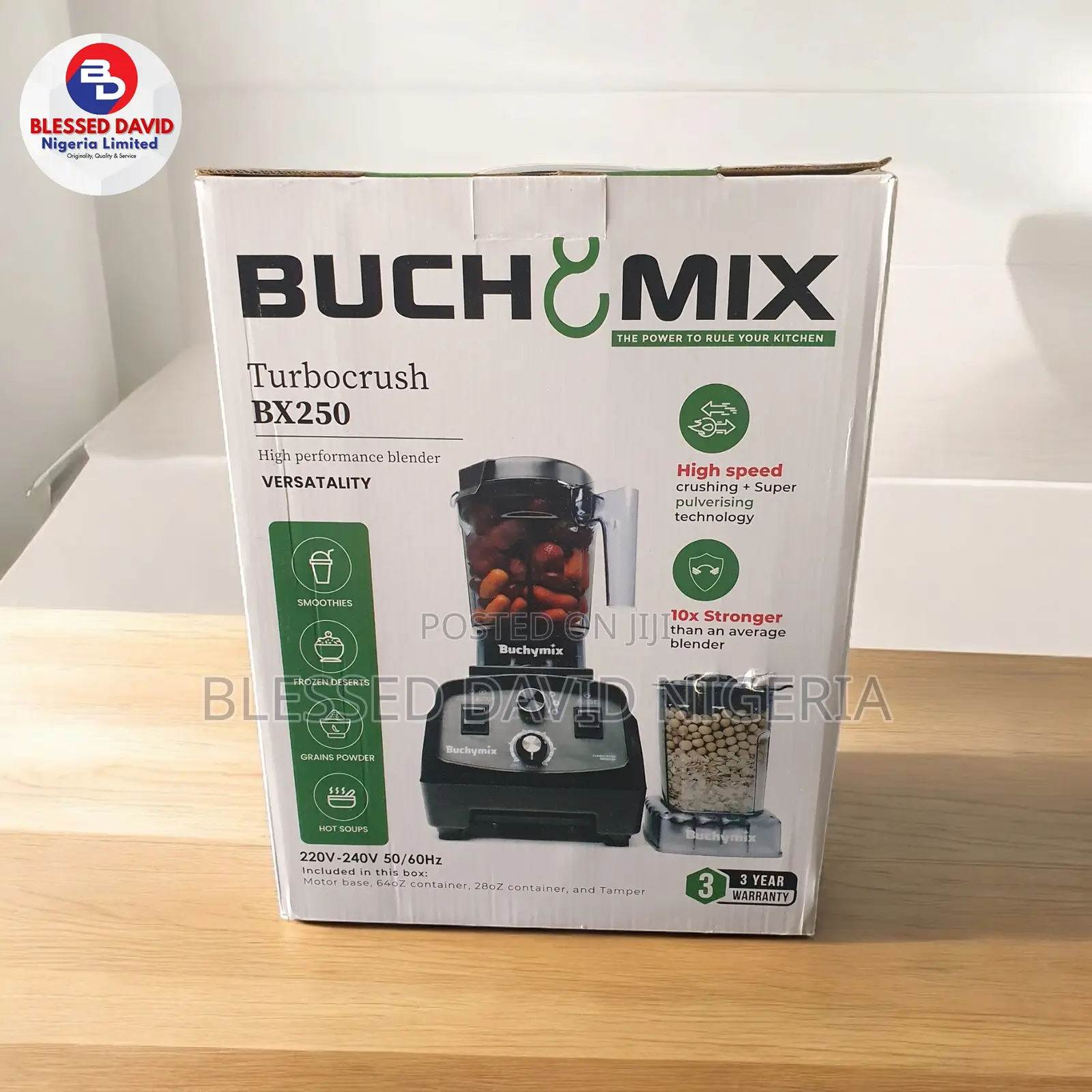 Buchymix Bx250 Super Upgraded 3-in-1 Blender