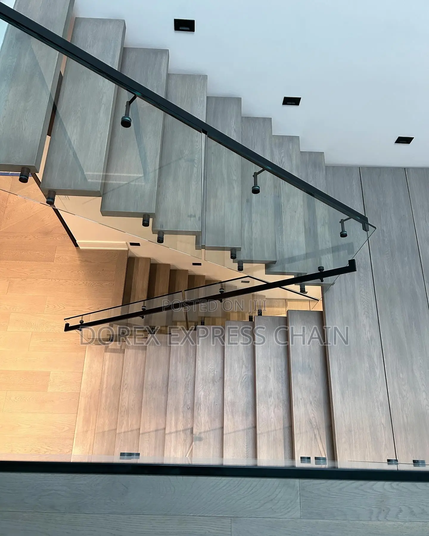 Modern Staircase Handrail Glass