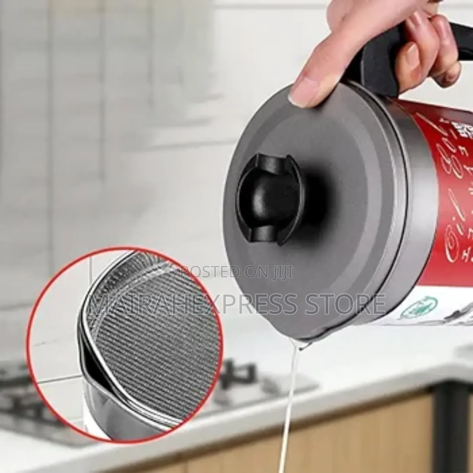 1.7L Cooking Oil Filter Storage Container