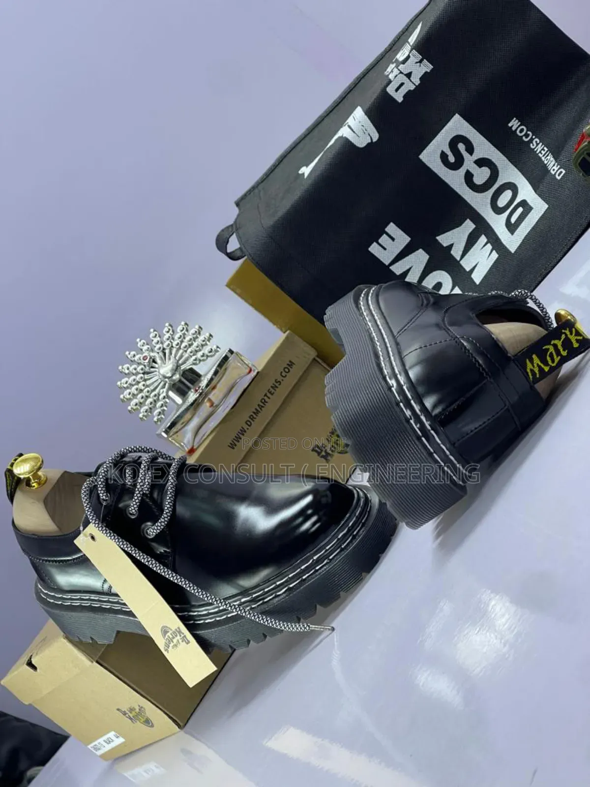 Dr Martin Shoe With Versace Logo