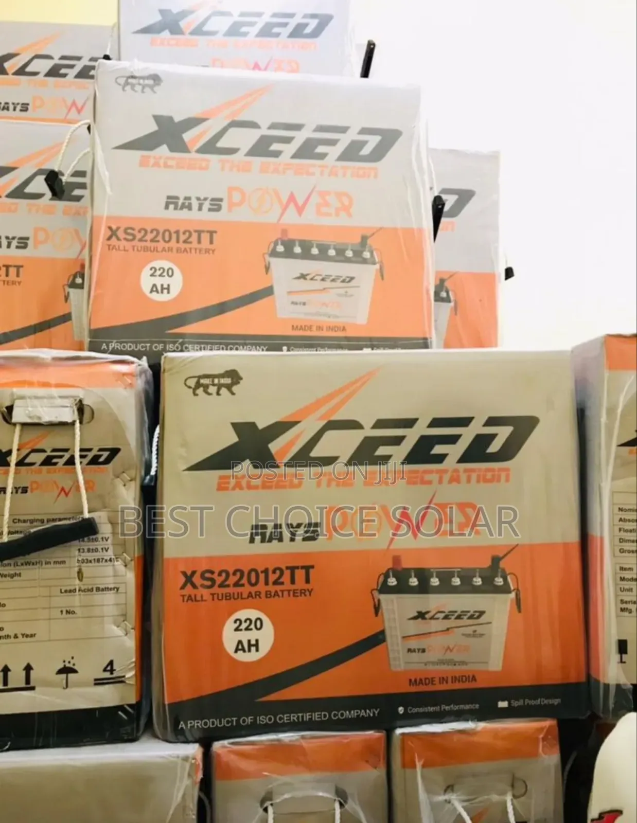 220ah 12v Xceed Battery Tubular Available