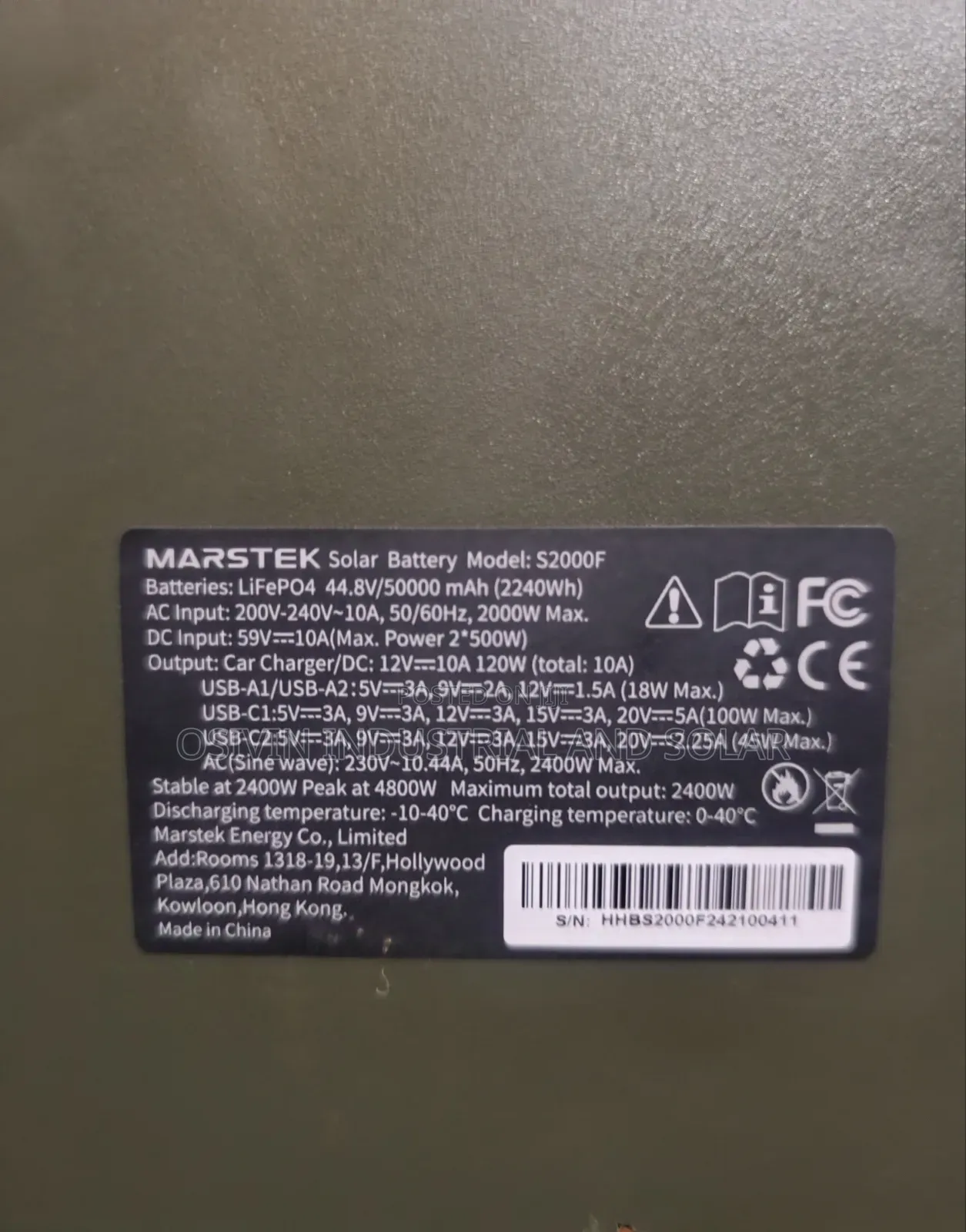 Original 2400w Solar Generator Marstek