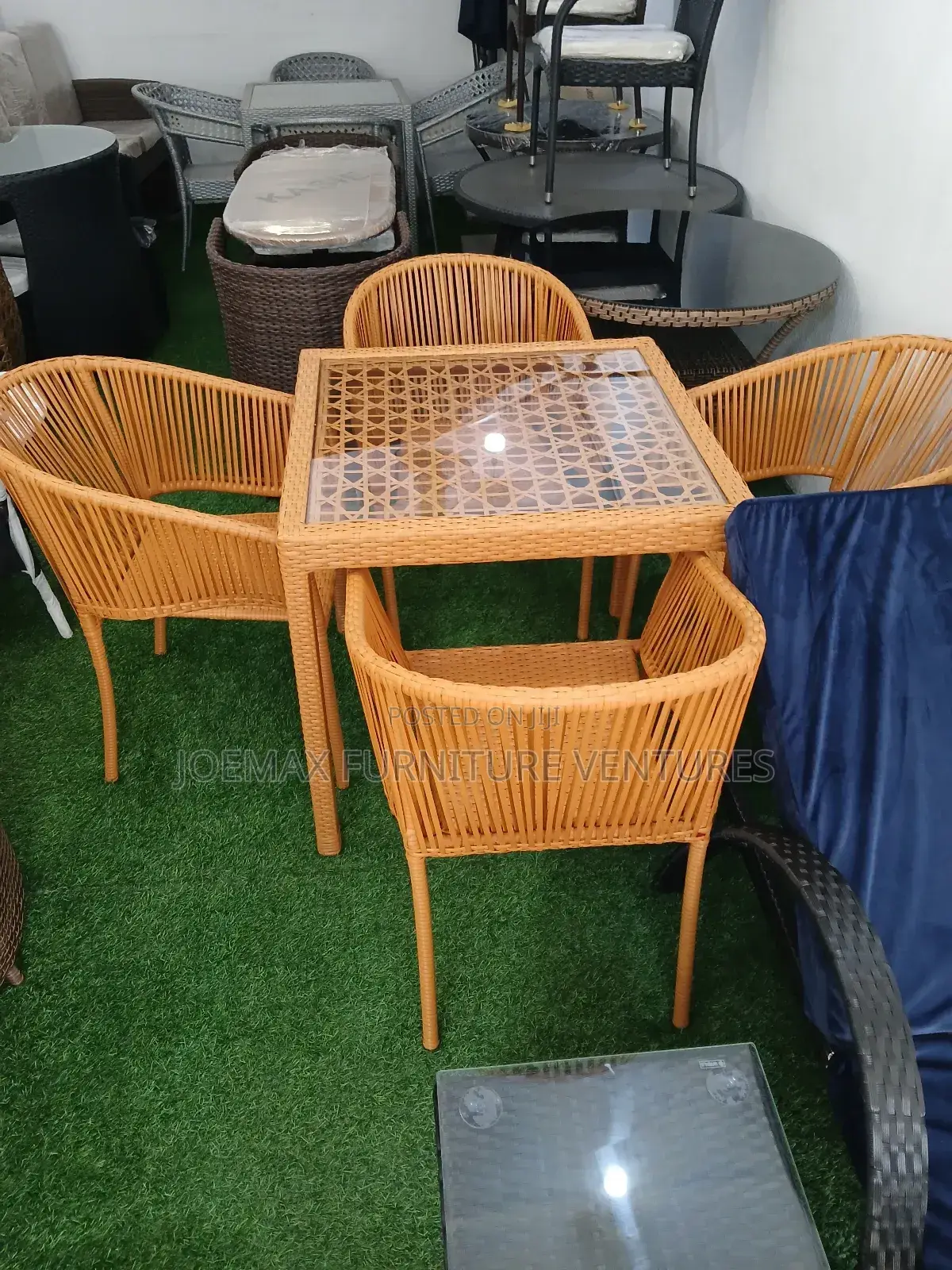 Outdoor Rattan Chairs and Table