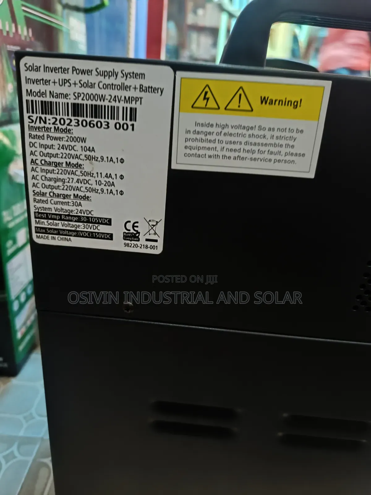 2000w Solar Generator With 2pics of 300w Solar Panels