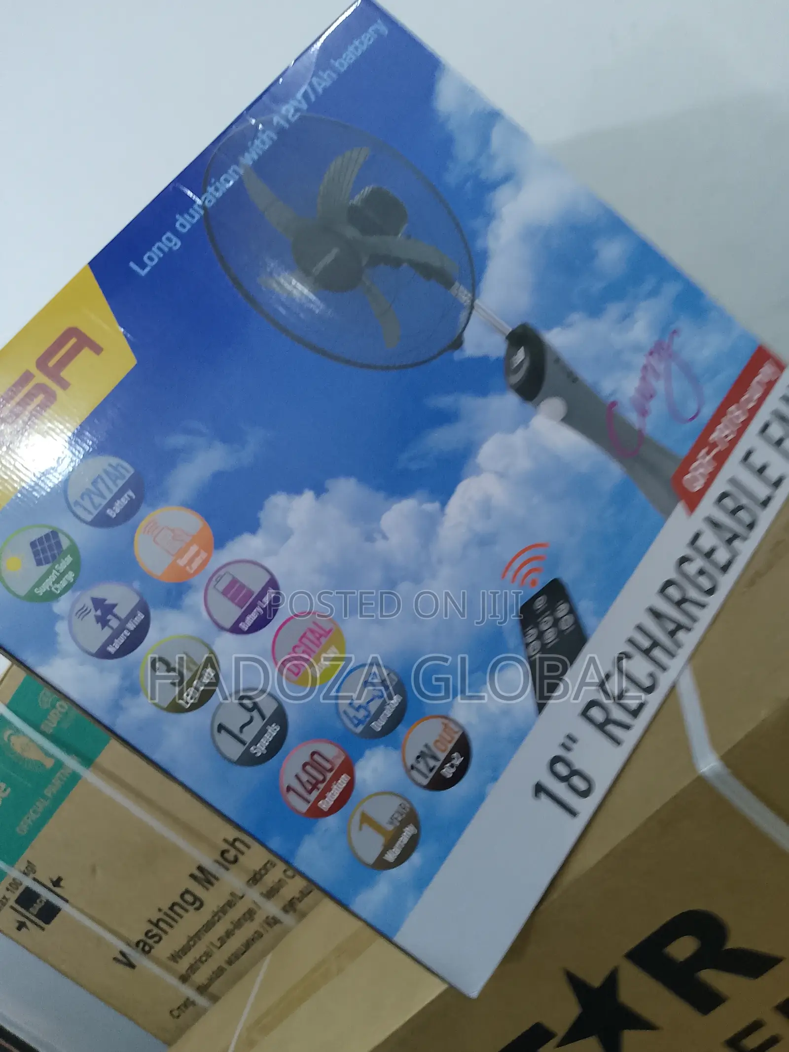 The Brand New 18 Inches Rechargeable Fan-Qasa