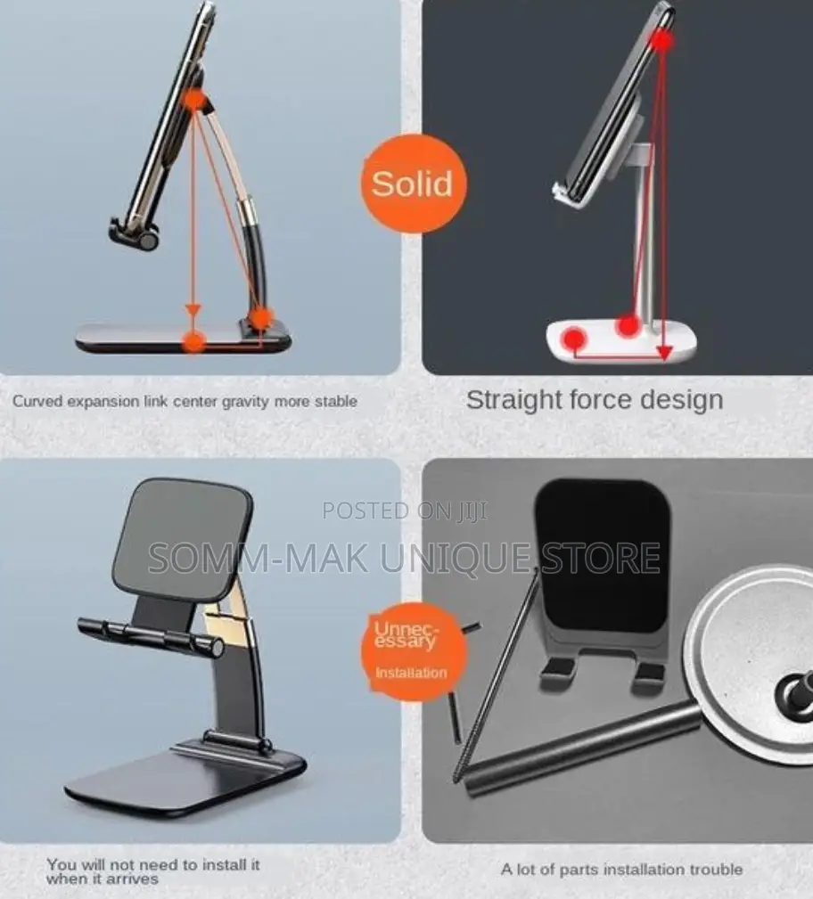 Portable Phone Holder Mobile Compatible iPhone, Smart Phone