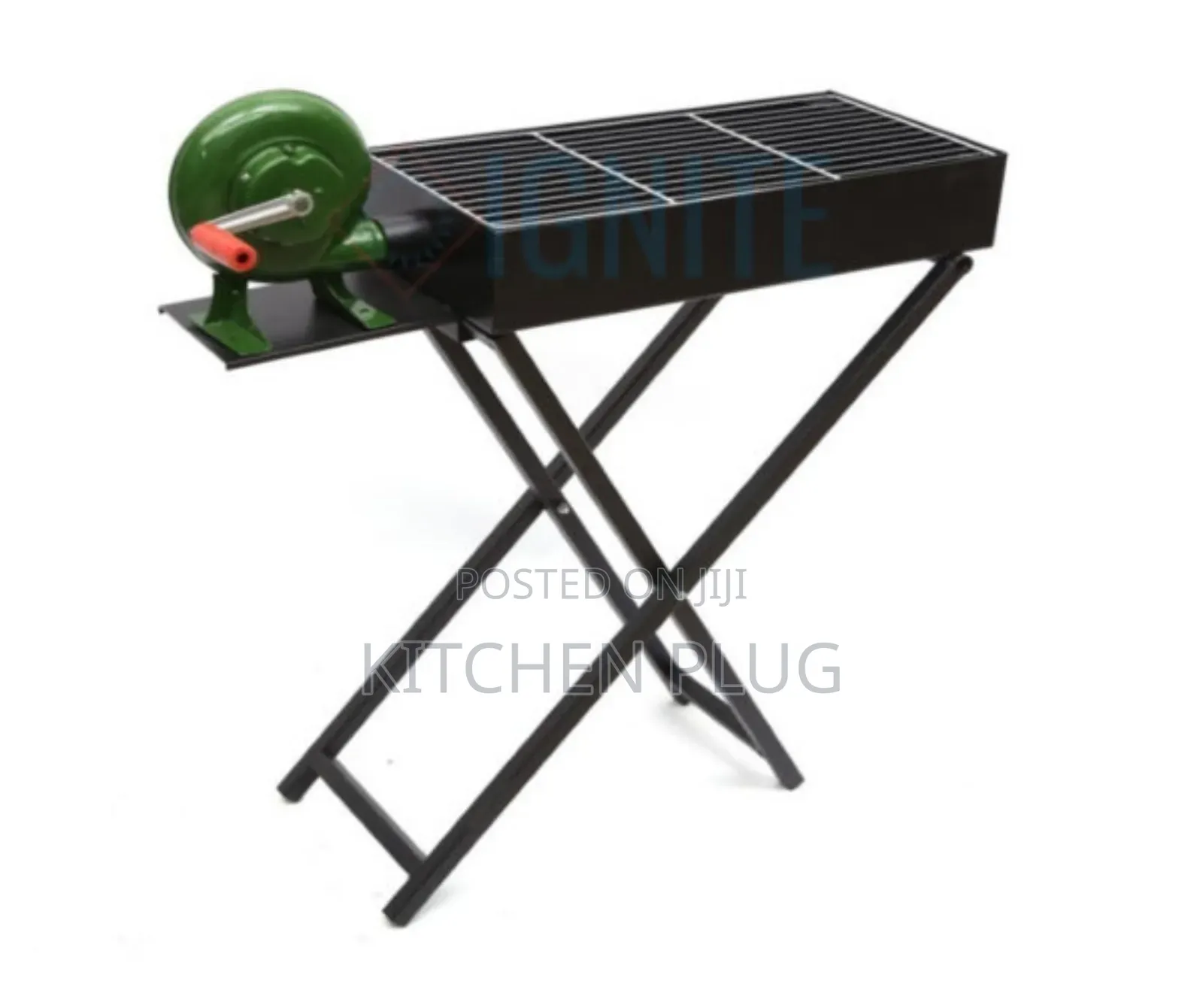Charcoal BBQ Grill With Fan Integration