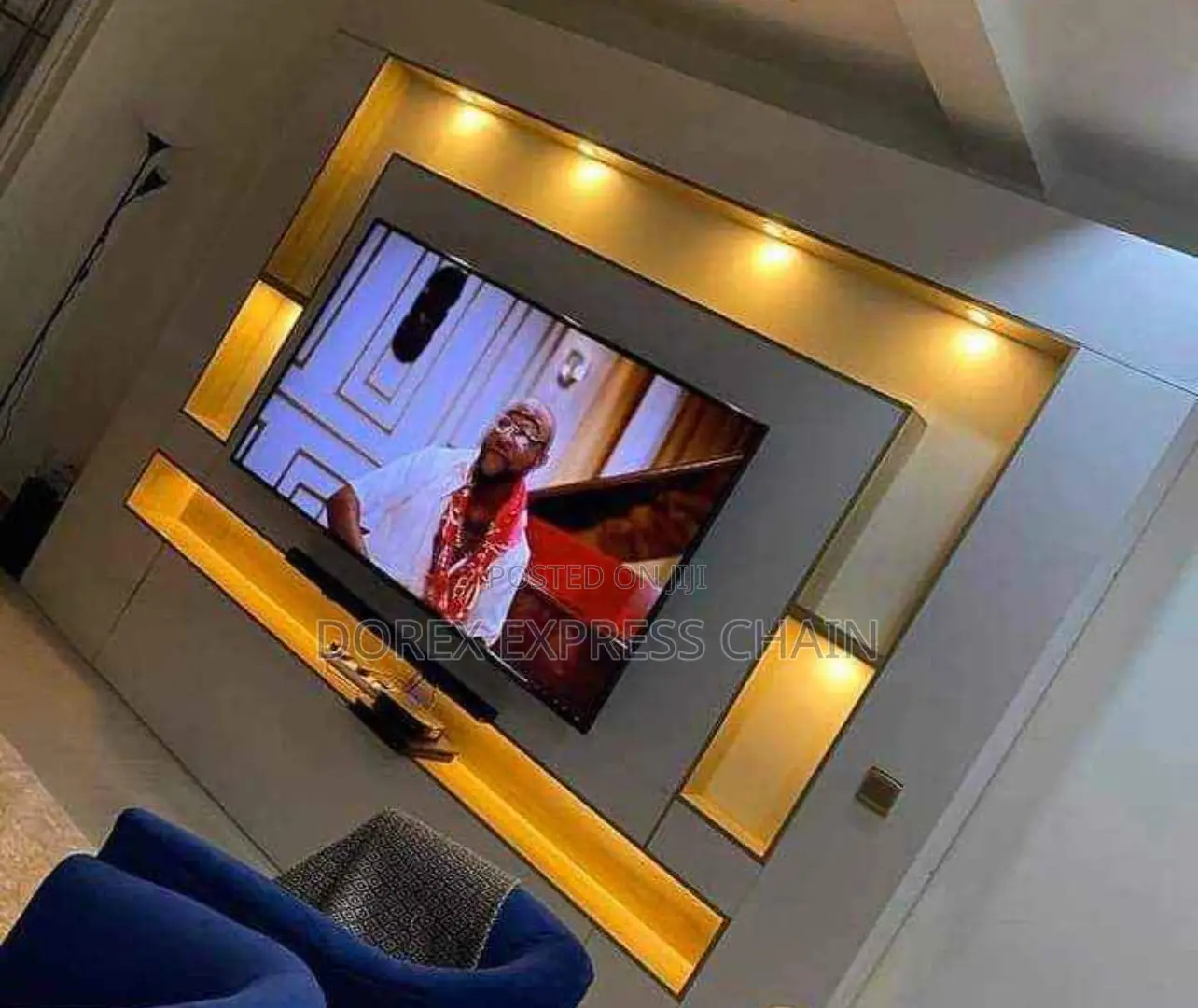 Rustic Wooden TV Console