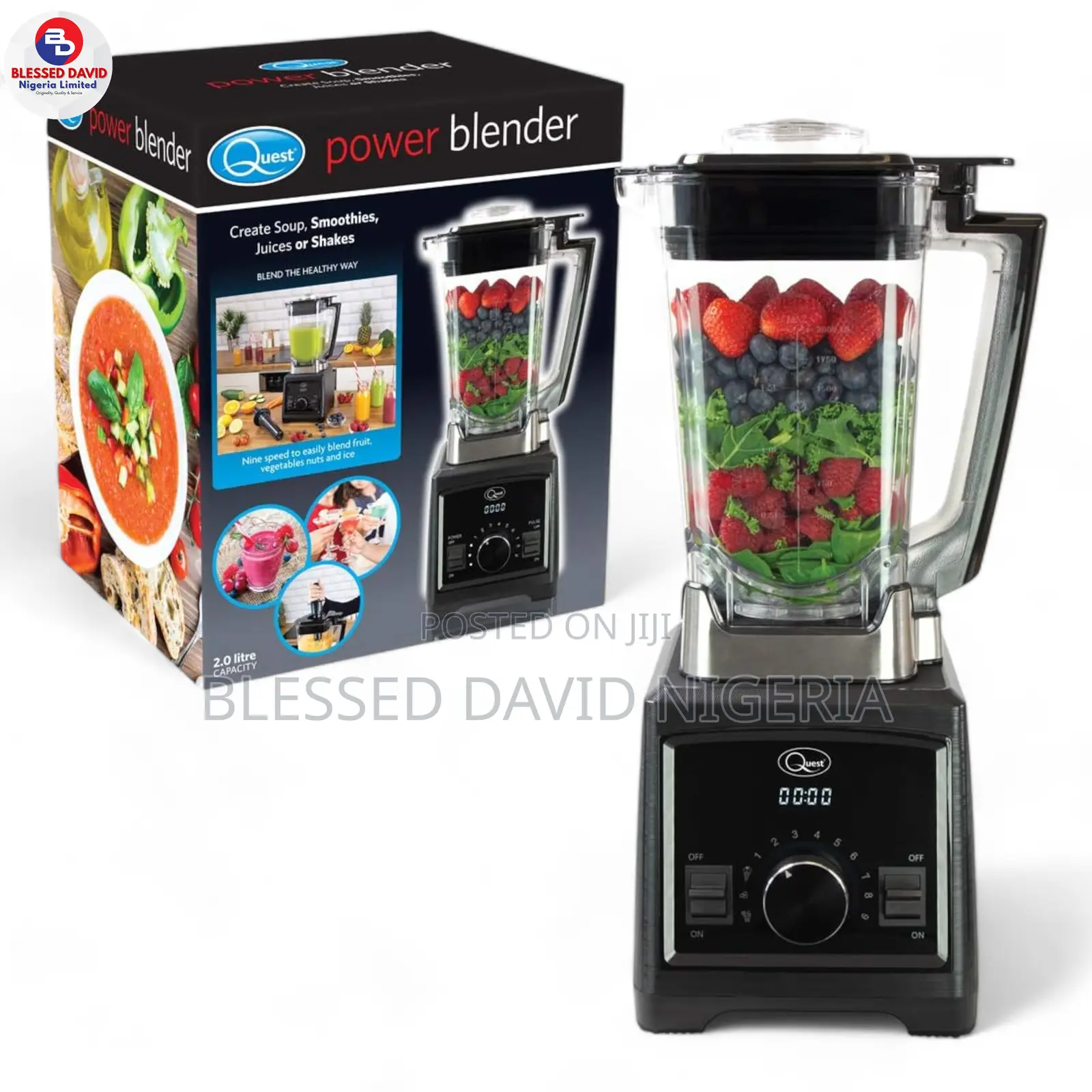 Guest Heavy Duty Professional Power Blender With 2 Litre Jug