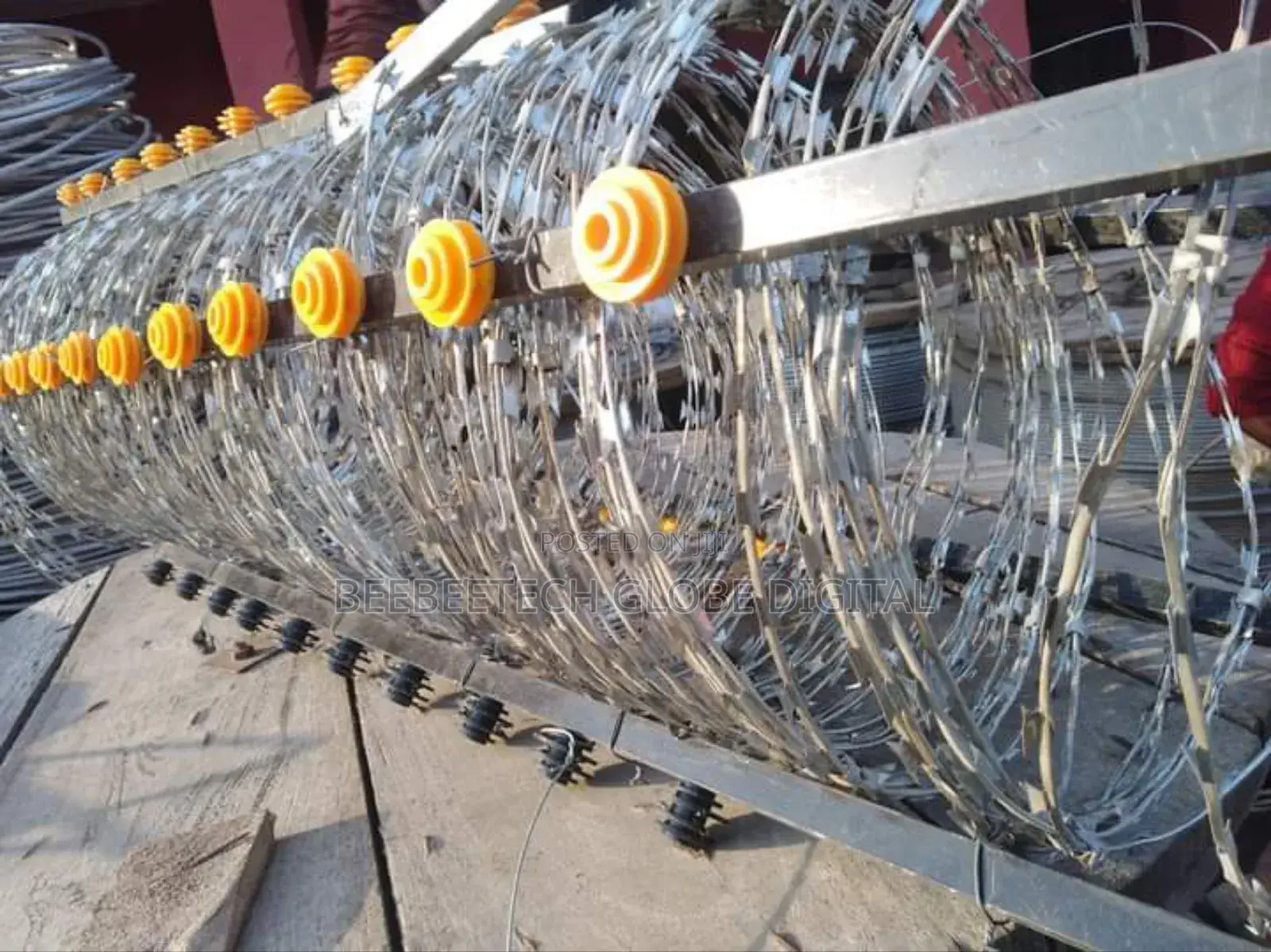 Razor Blade Barbed Wire/ Electric Fence Installation in Aba