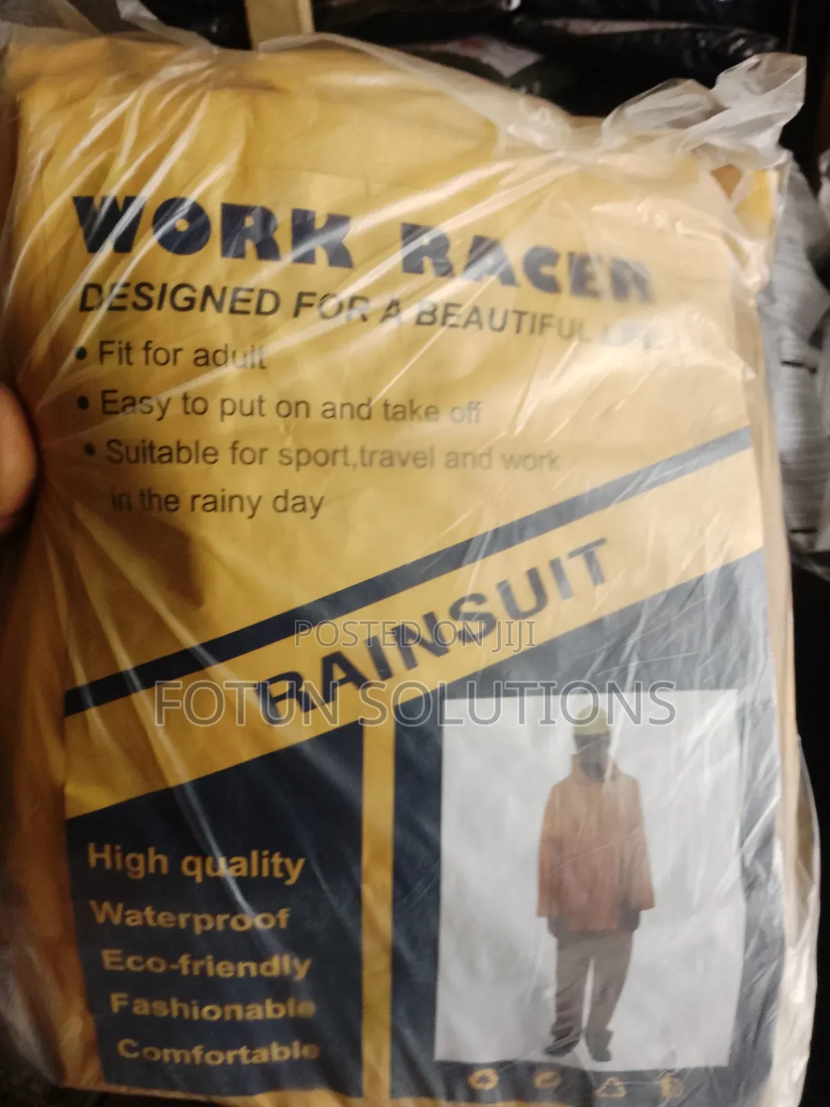 PVC Raincoat Up And Down