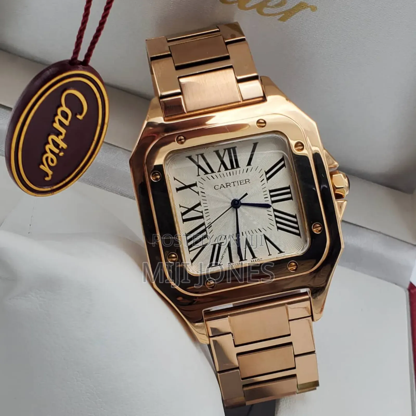Cartier Rose Gold Chain Watch
