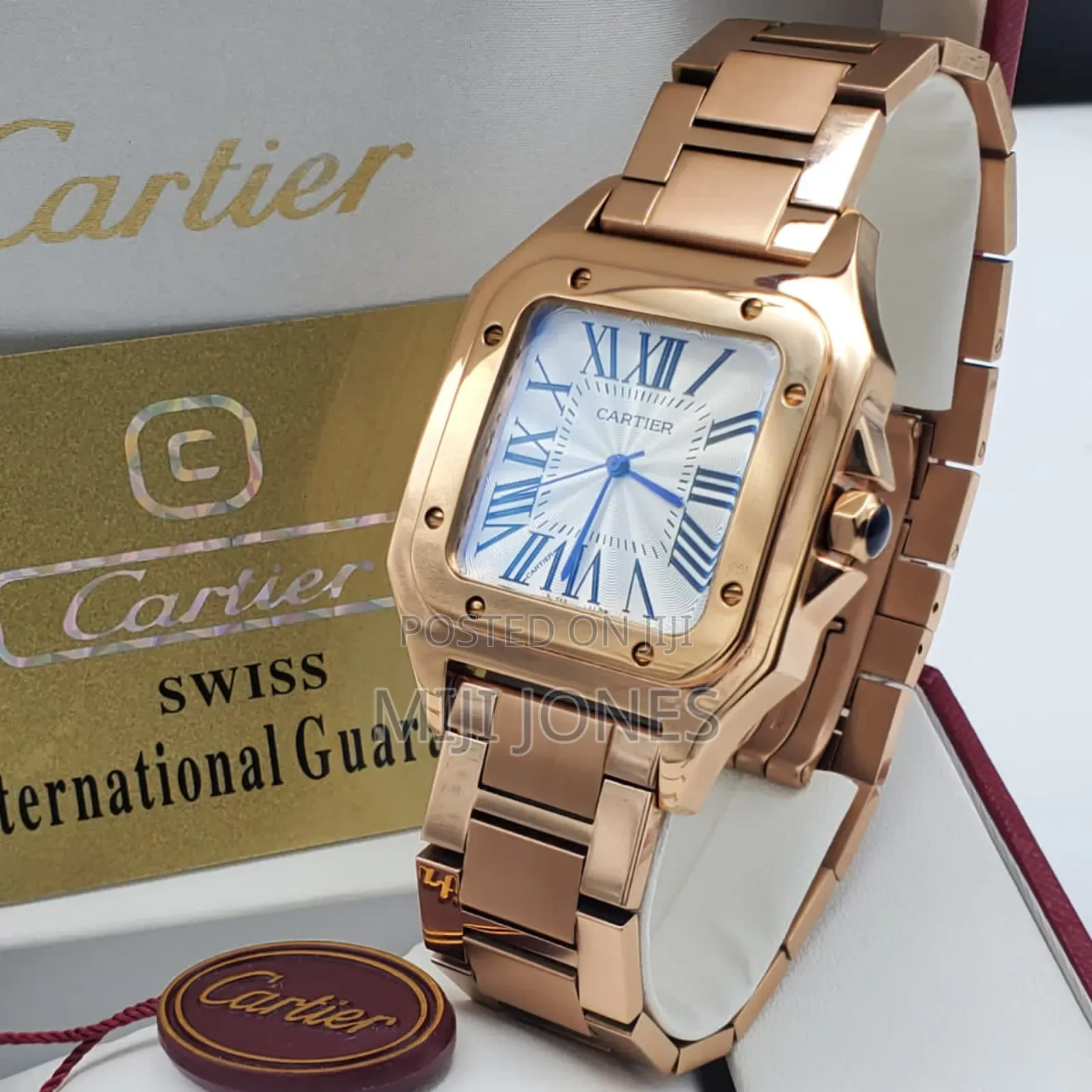 Cartier Rose Gold Chain Watch