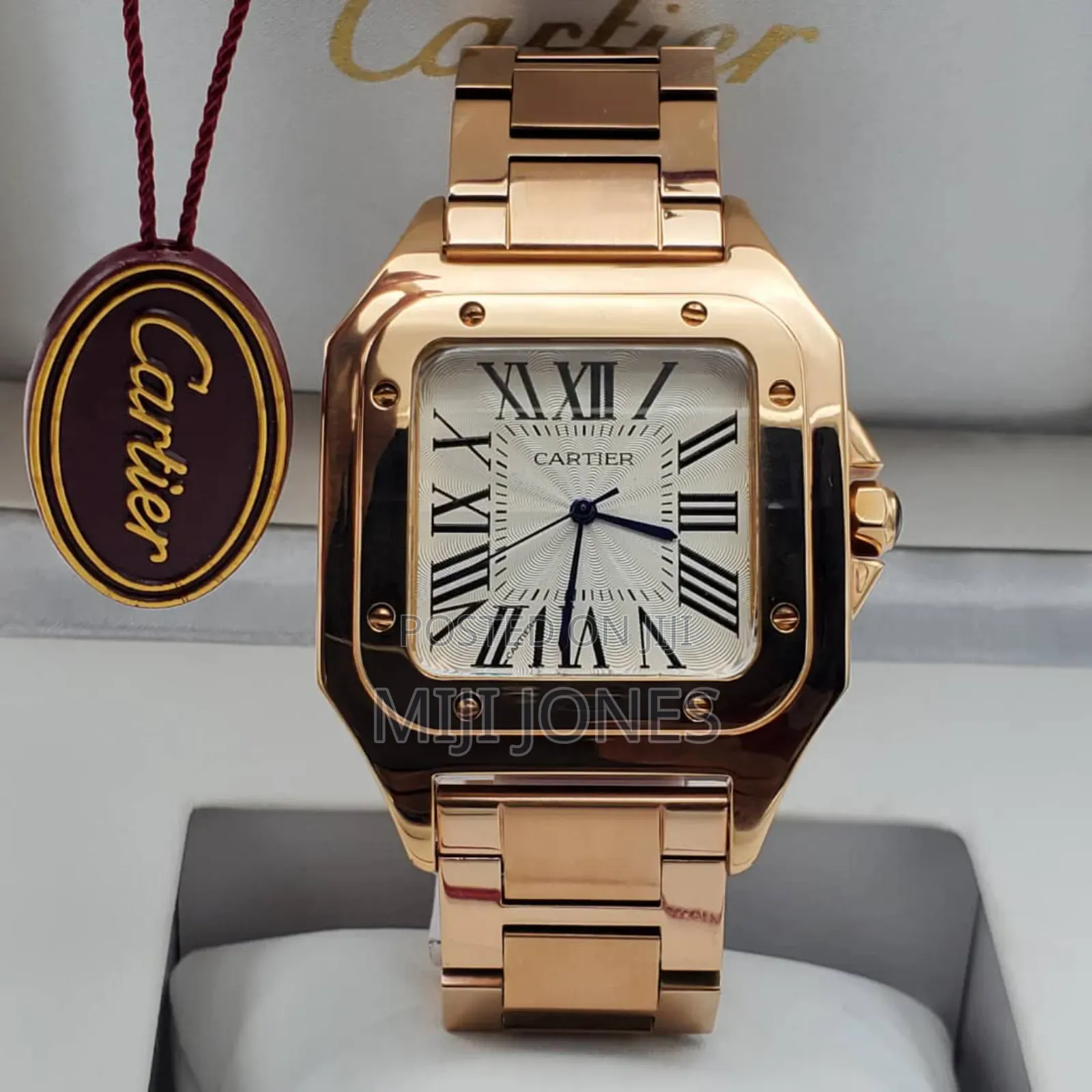 Cartier Rose Gold Chain Watch